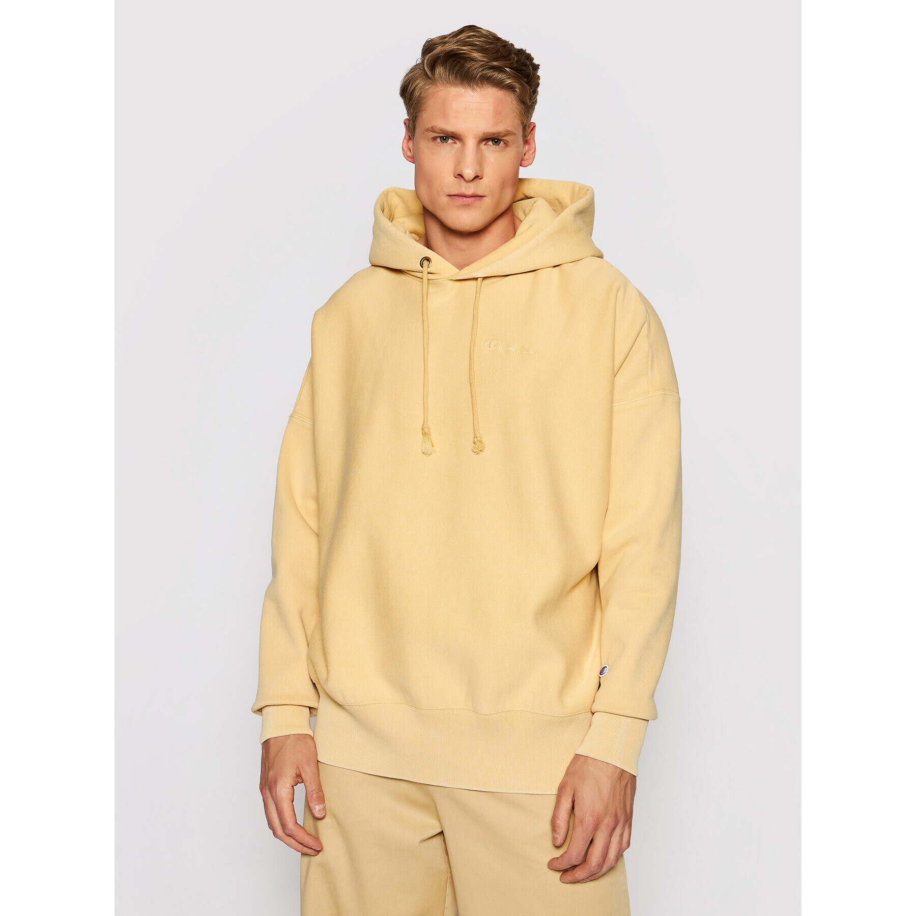 Champion Суитшърт 216204 Жълт Custom Fit - Pepit.bg