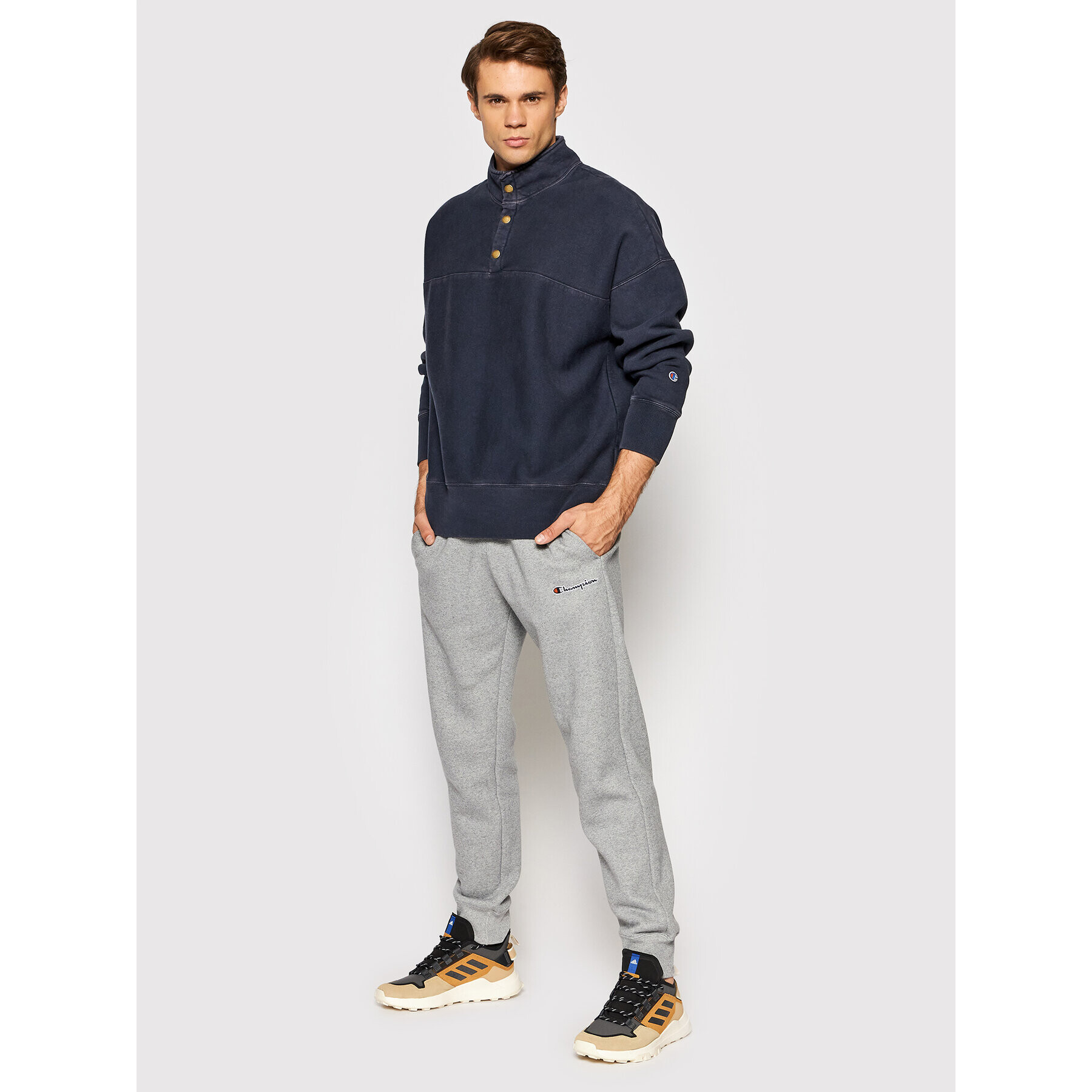 Champion Суитшърт 216490 Тъмносин Relaxed Fit - Pepit.bg