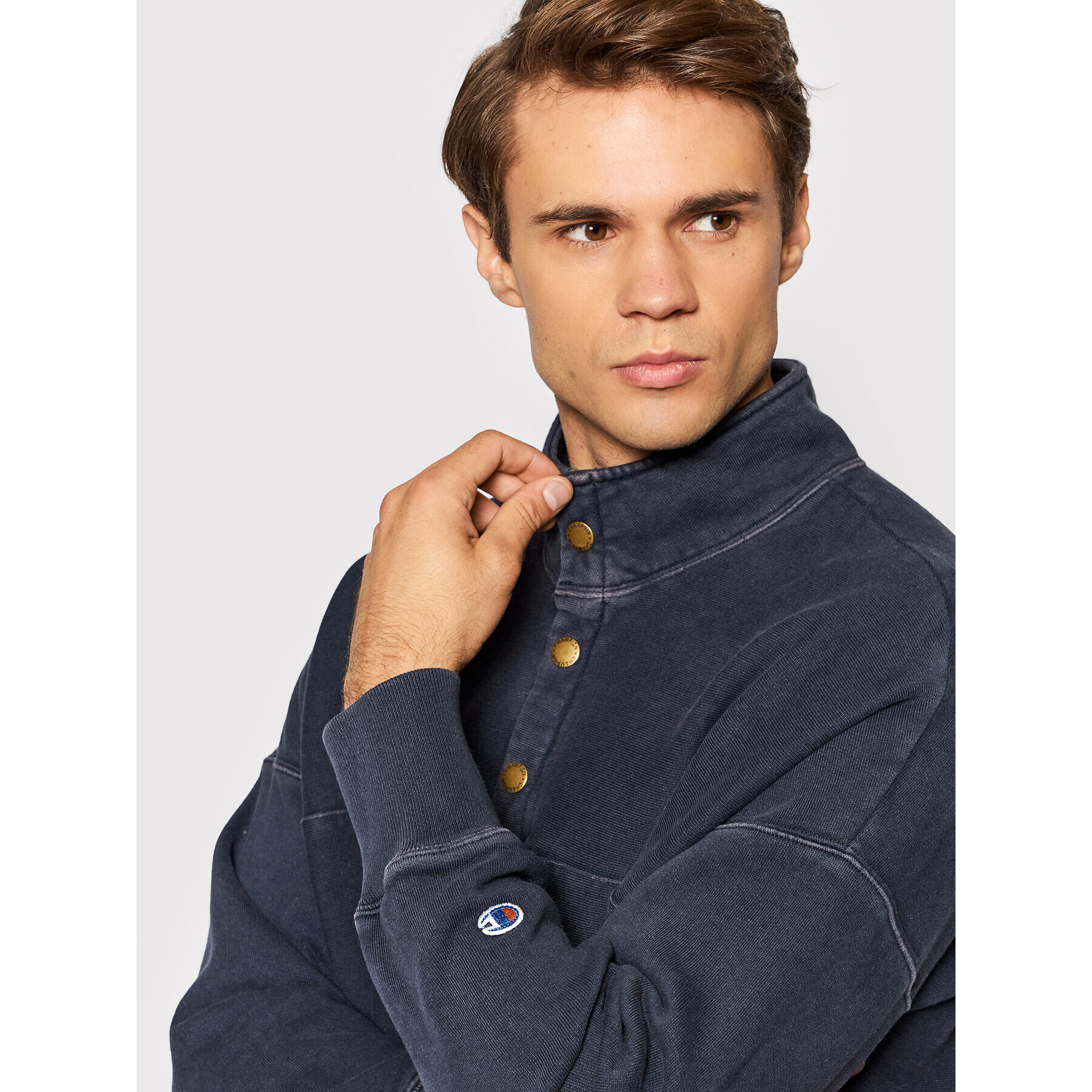 Champion Суитшърт 216490 Тъмносин Relaxed Fit - Pepit.bg