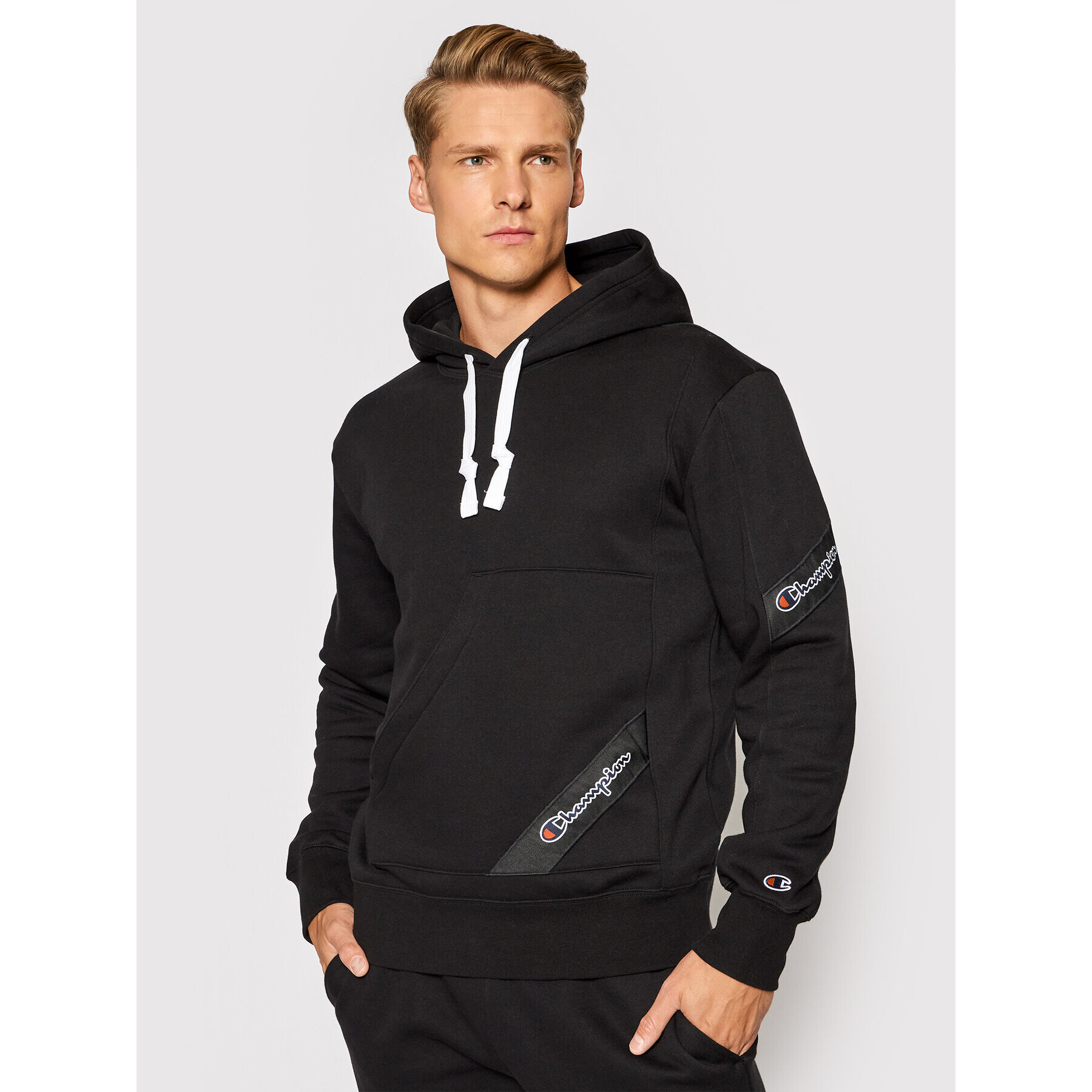 Champion Суитшърт 216549 Черен Comfort Fit - Pepit.bg