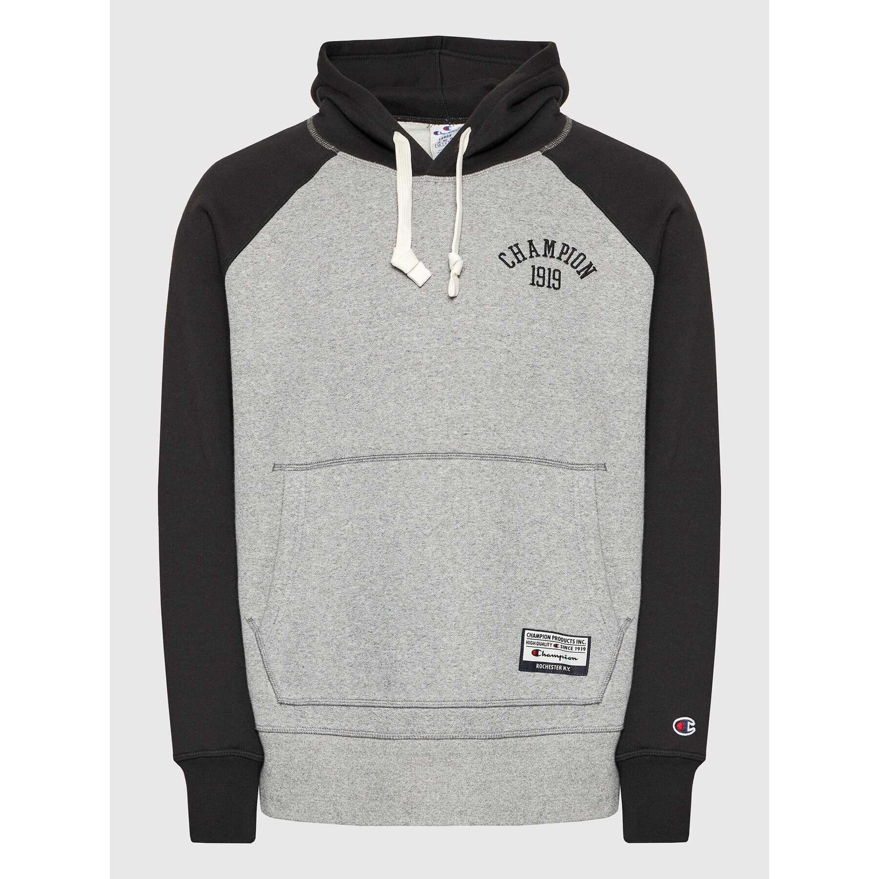 Champion Суитшърт 216571 Сив Custom Fit - Pepit.bg