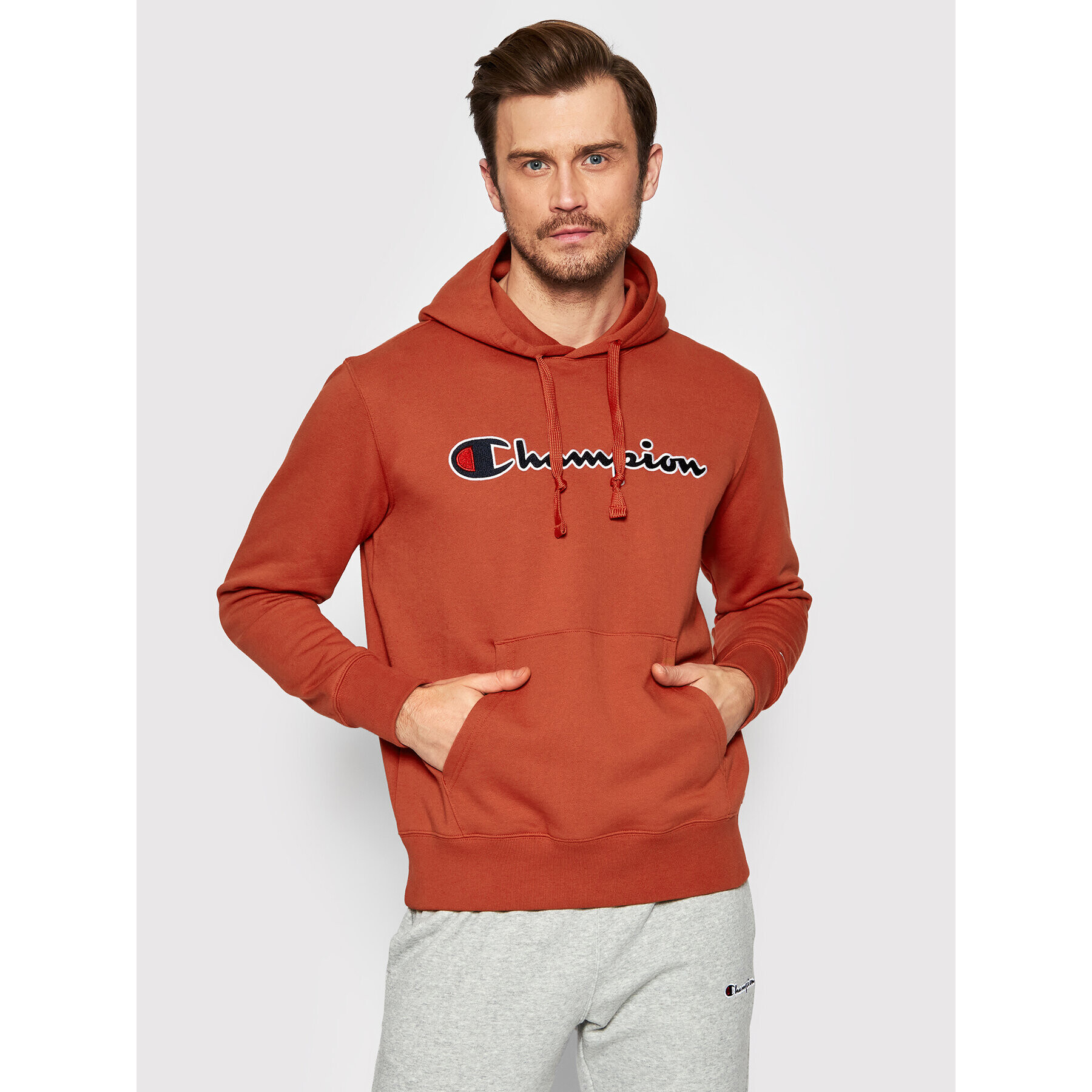 Champion Суитшърт 217060 Оранжев Regular Fit - Pepit.bg