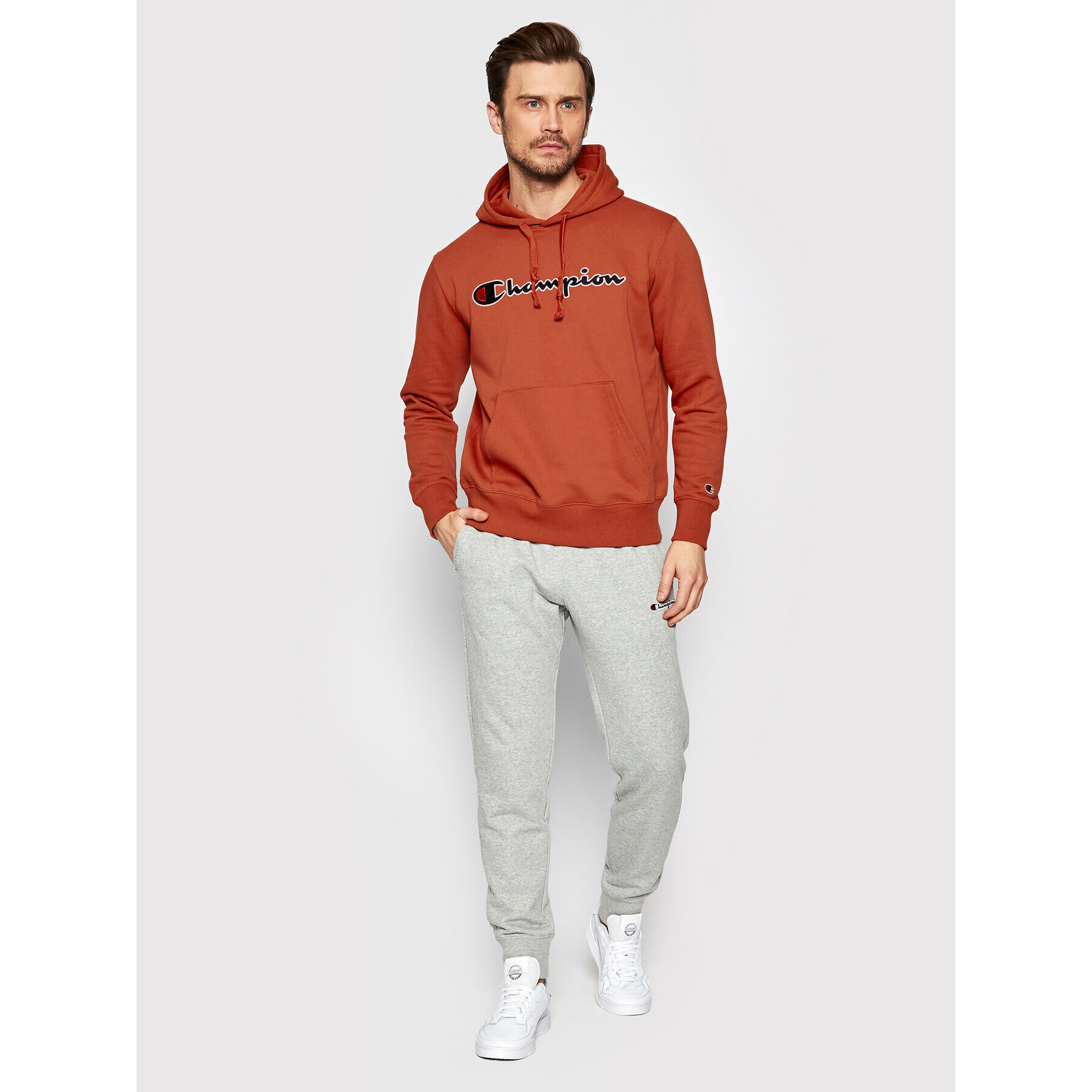 Champion Суитшърт 217060 Оранжев Regular Fit - Pepit.bg