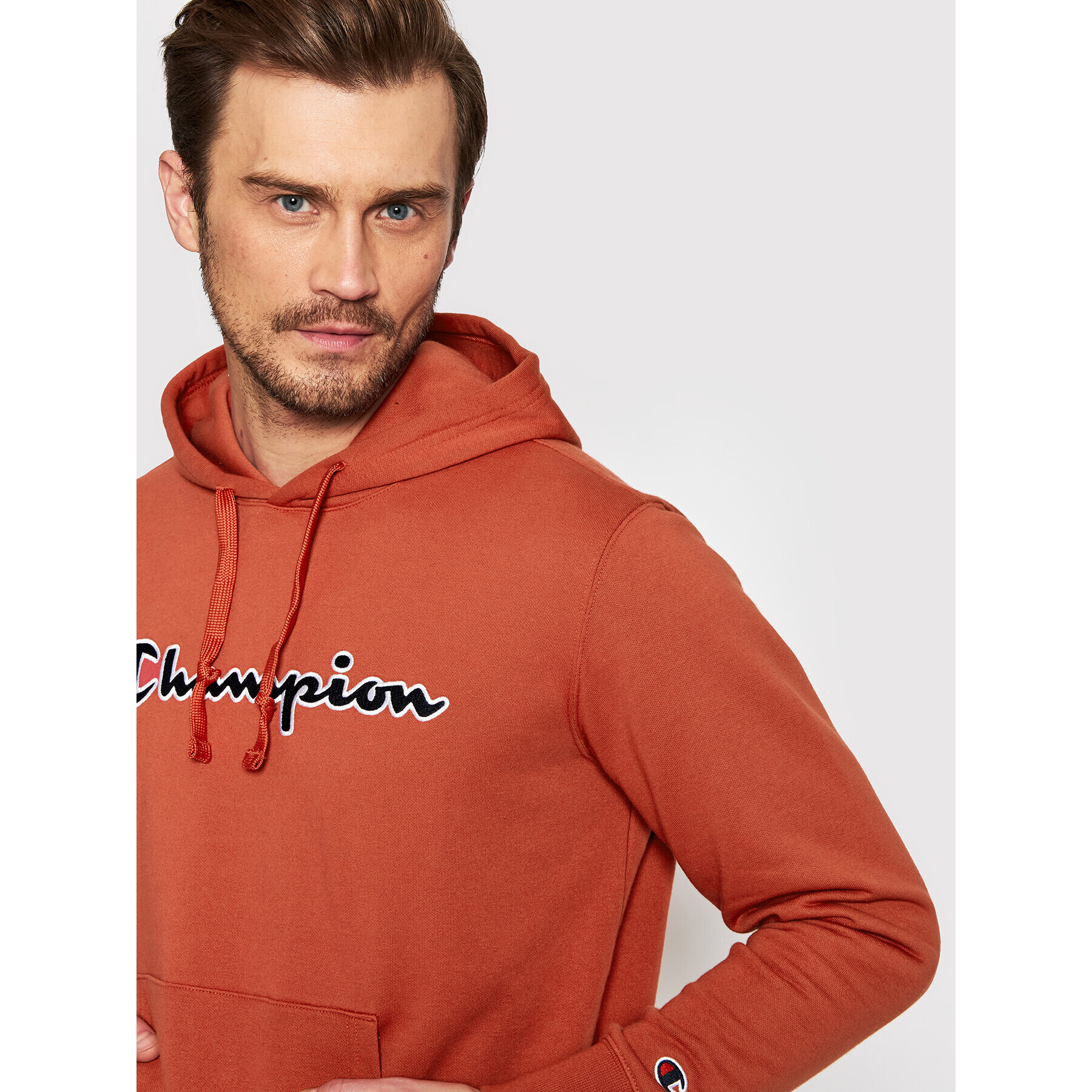 Champion Суитшърт 217060 Оранжев Regular Fit - Pepit.bg