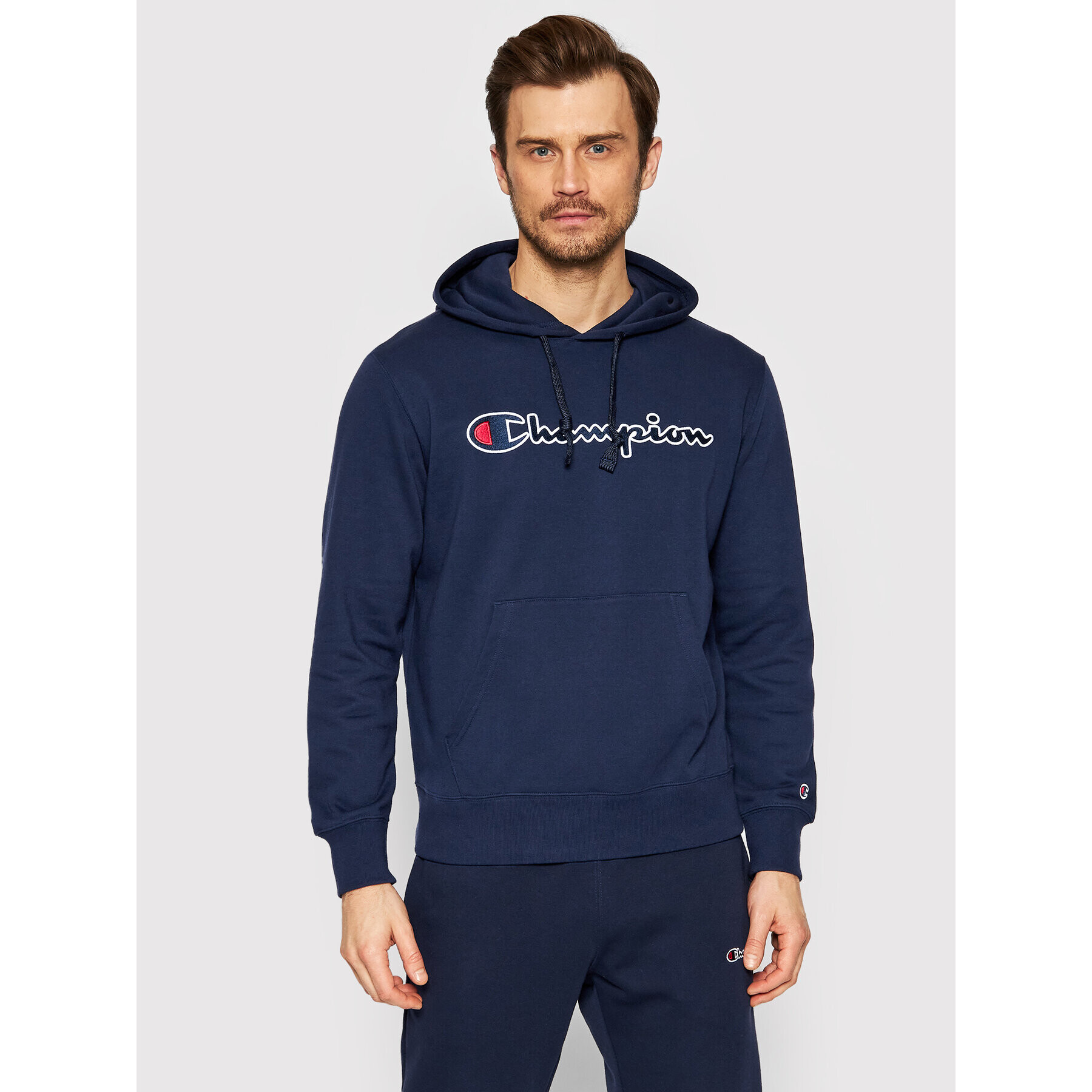 Champion Суитшърт 217060 Тъмносин Regular Fit - Pepit.bg