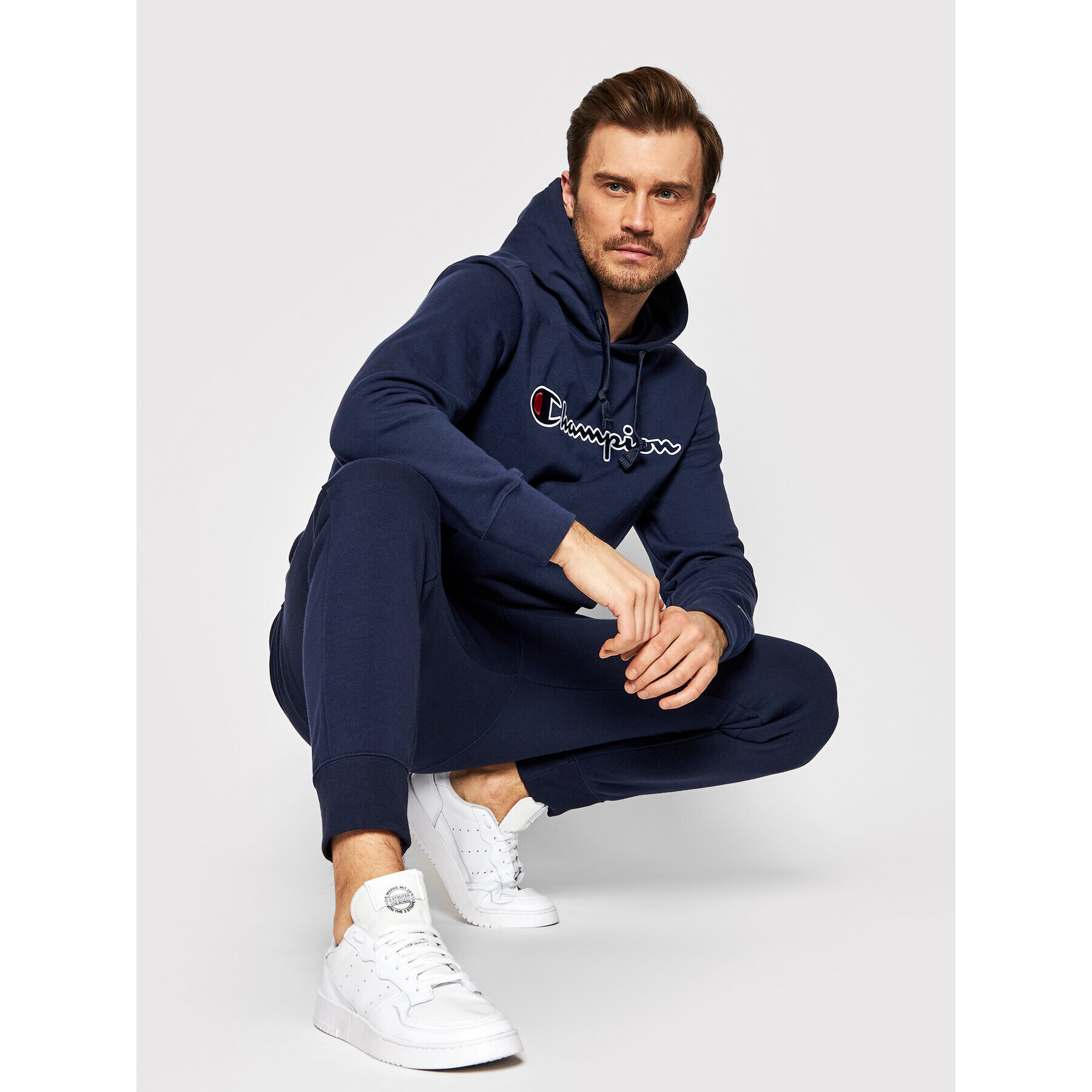 Champion Суитшърт 217060 Тъмносин Regular Fit - Pepit.bg