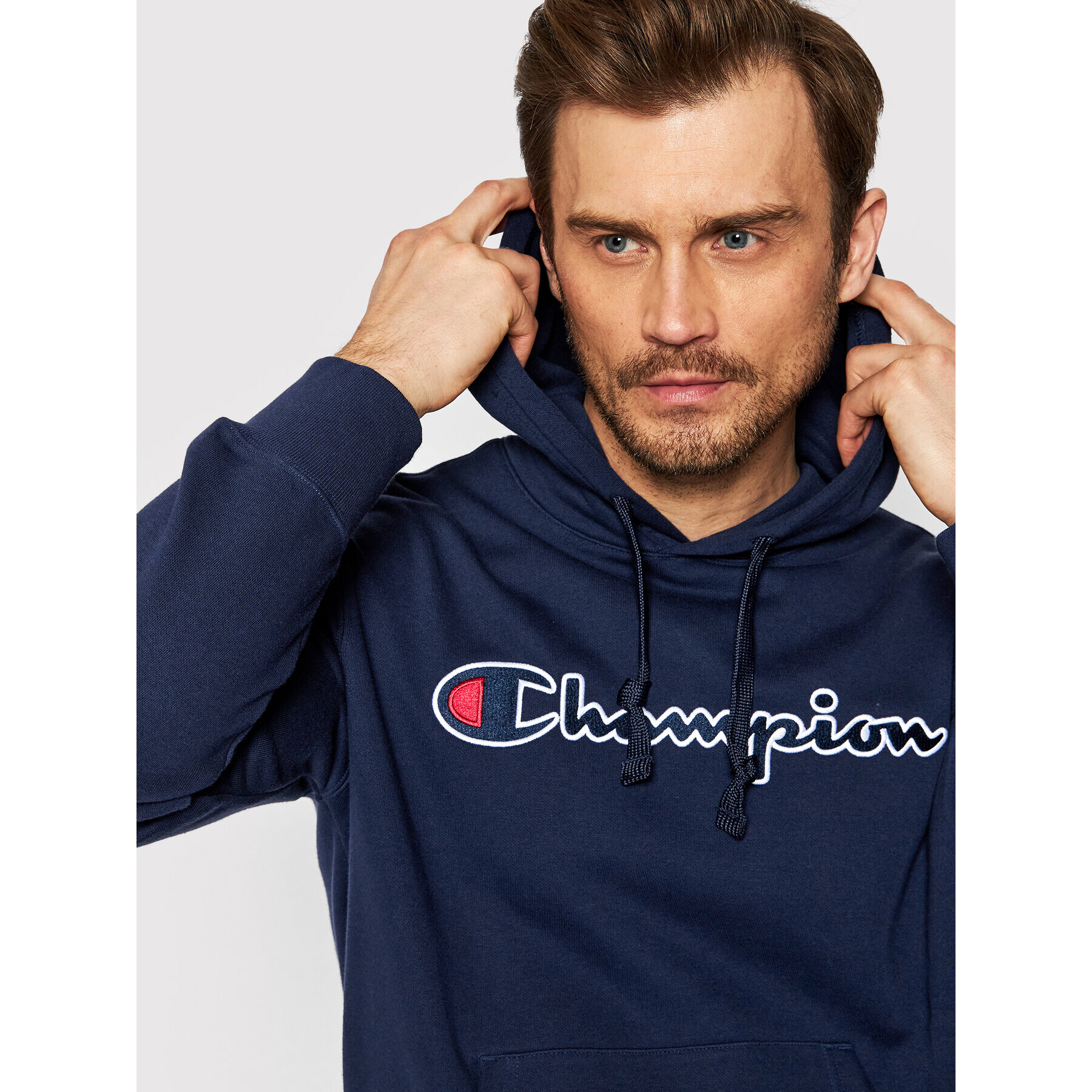 Champion Суитшърт 217060 Тъмносин Regular Fit - Pepit.bg