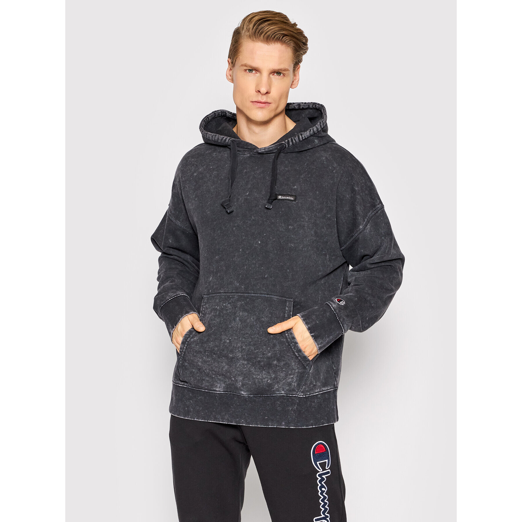 Champion Суитшърт 217083 Сив Baggy Fit - Pepit.bg