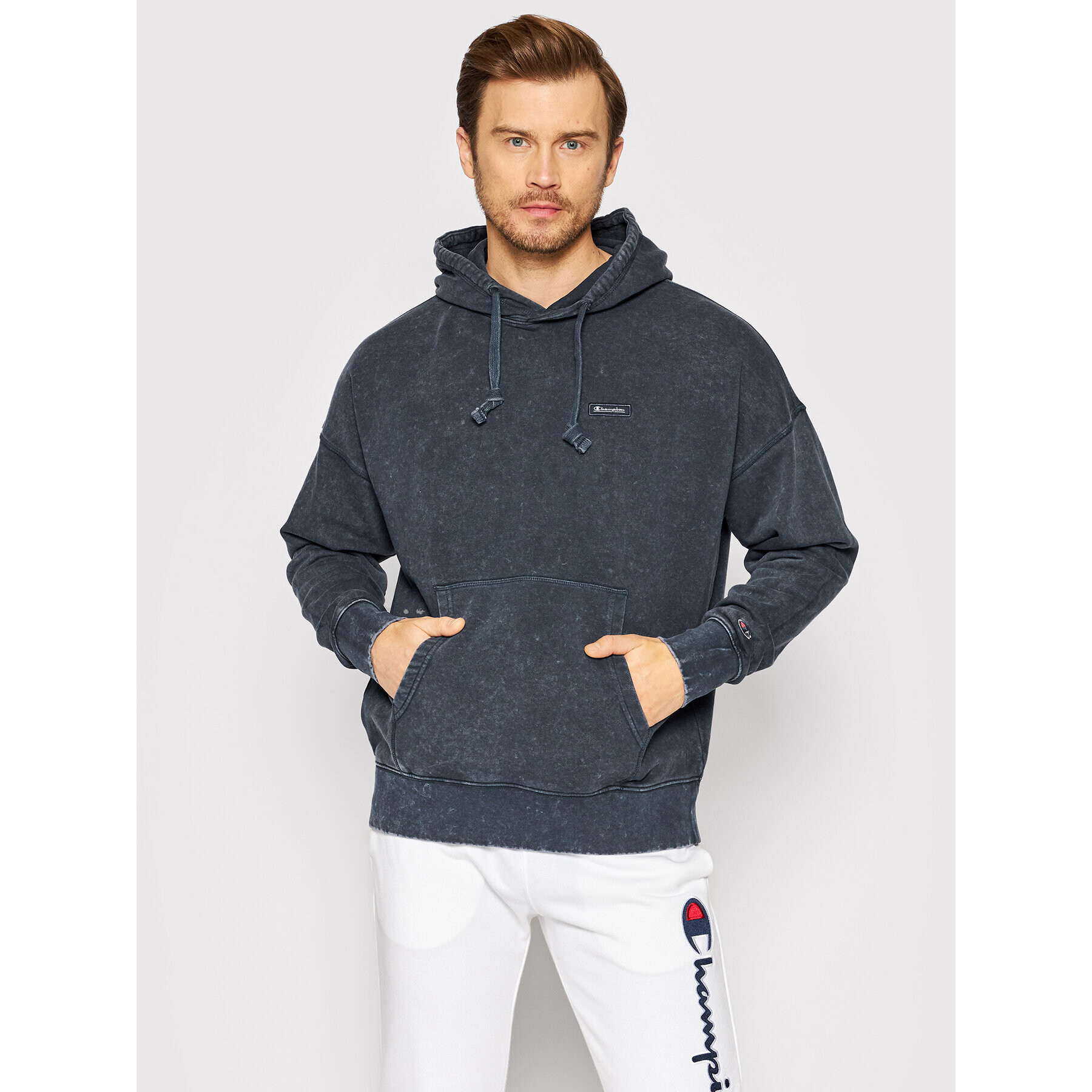 Champion Суитшърт 217083 Тъмносин Baggy Fit - Pepit.bg