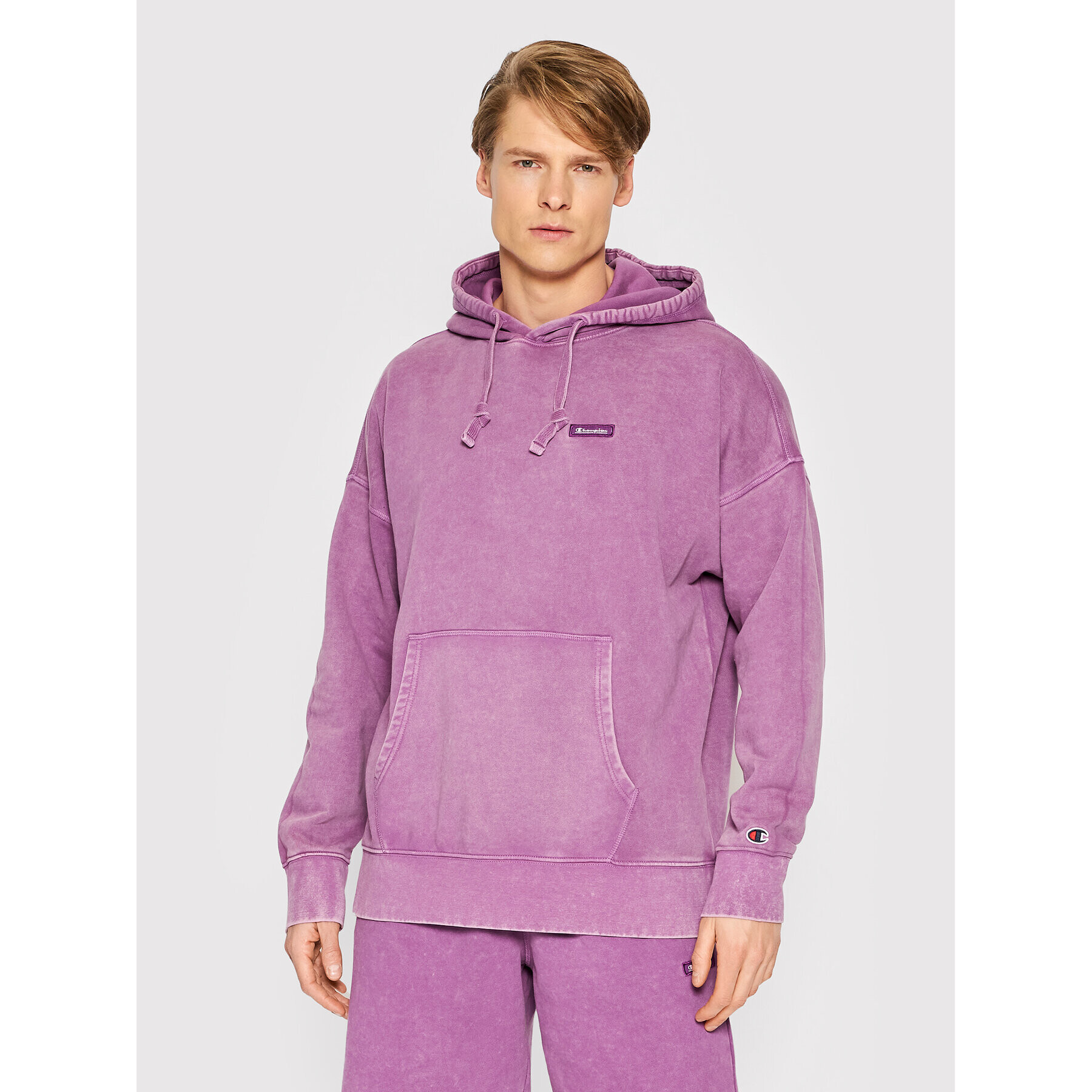 Champion Суитшърт 217083 Виолетов Baggy Fit - Pepit.bg