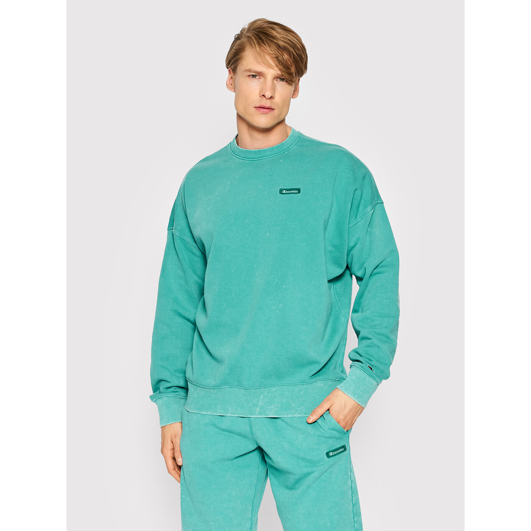 Champion Суитшърт 217084 Зелен Baggy Fit - Pepit.bg