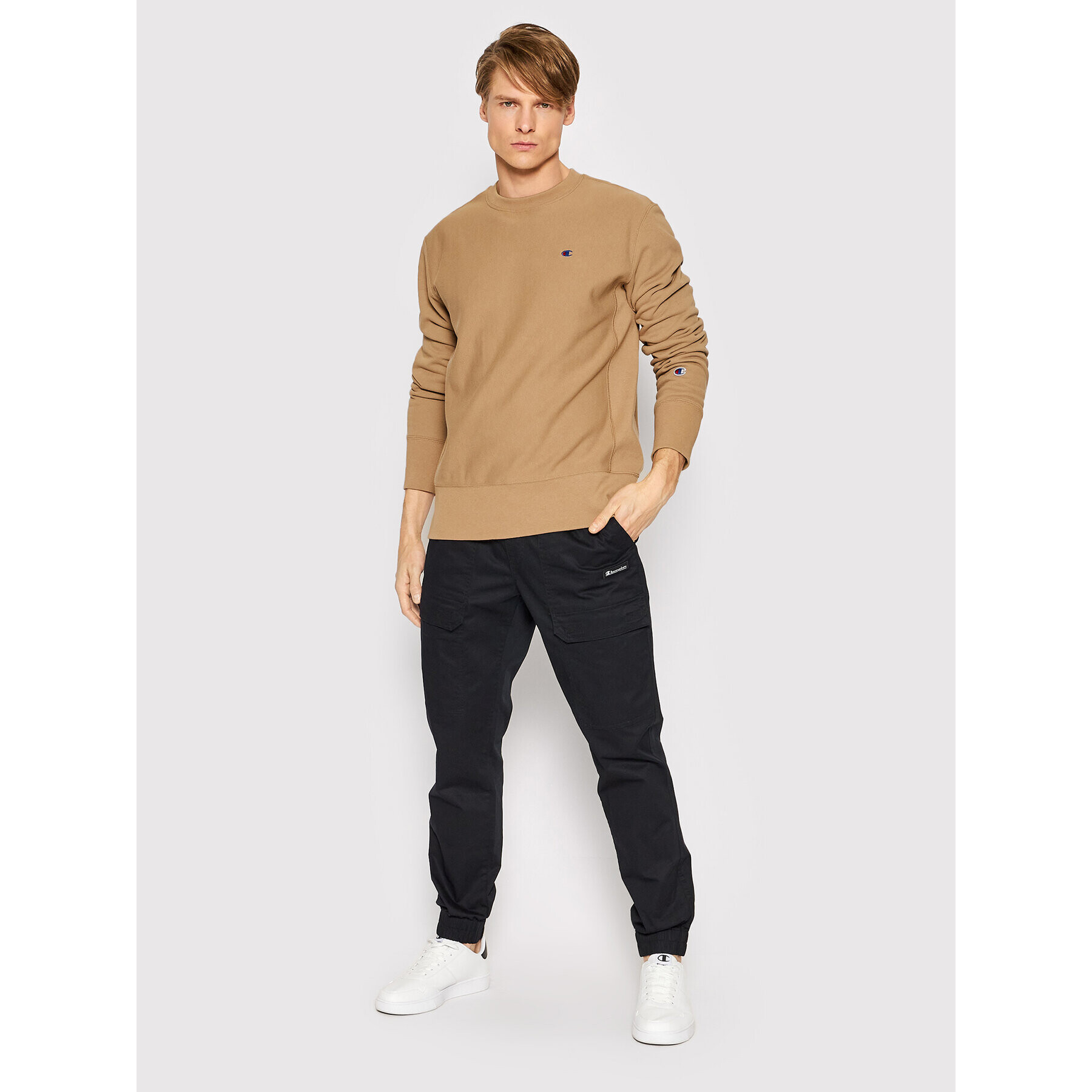 Champion Суитшърт 217223 Кафяв Regular Fit - Pepit.bg