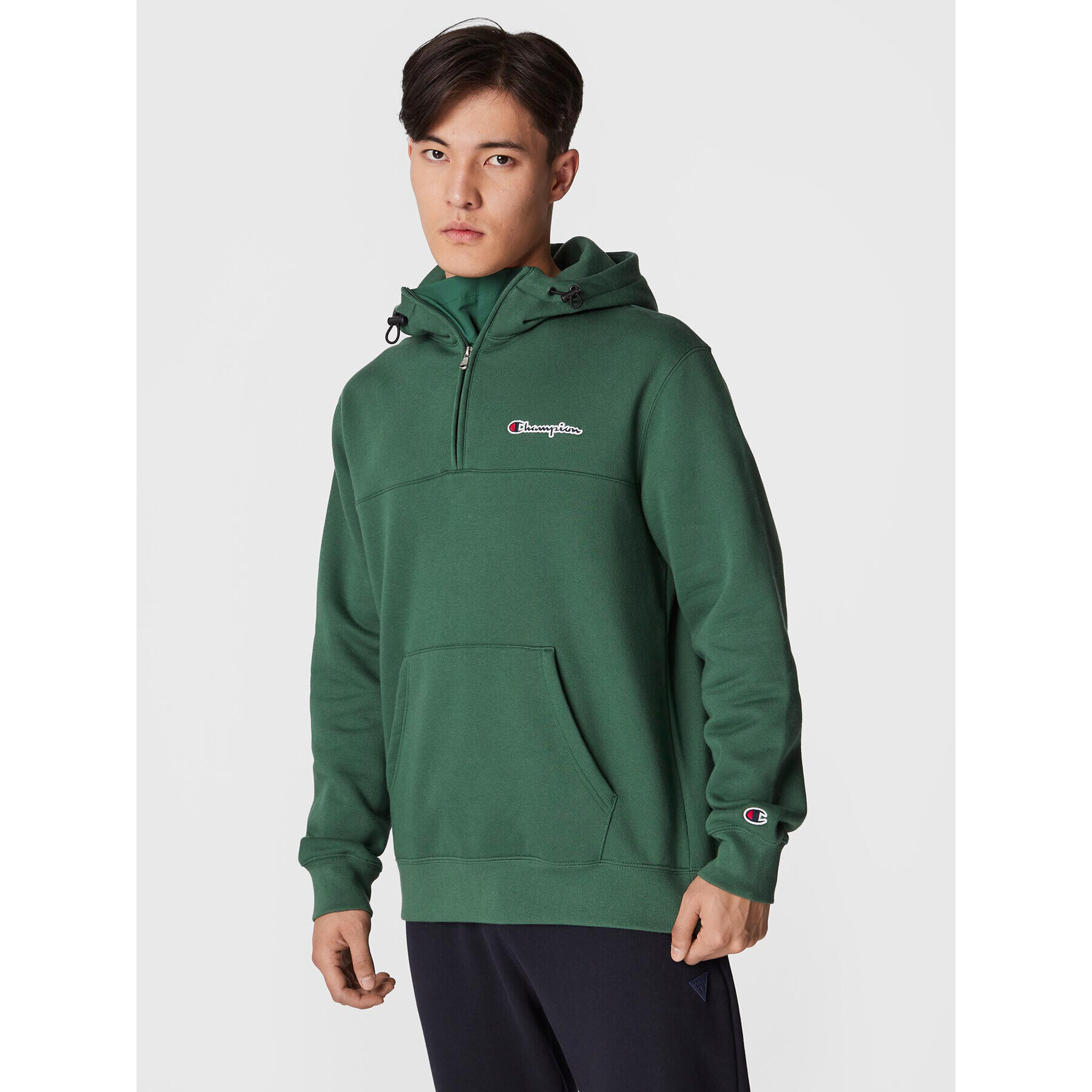 Champion Суитшърт 217866 Зелен Regular Fit - Pepit.bg