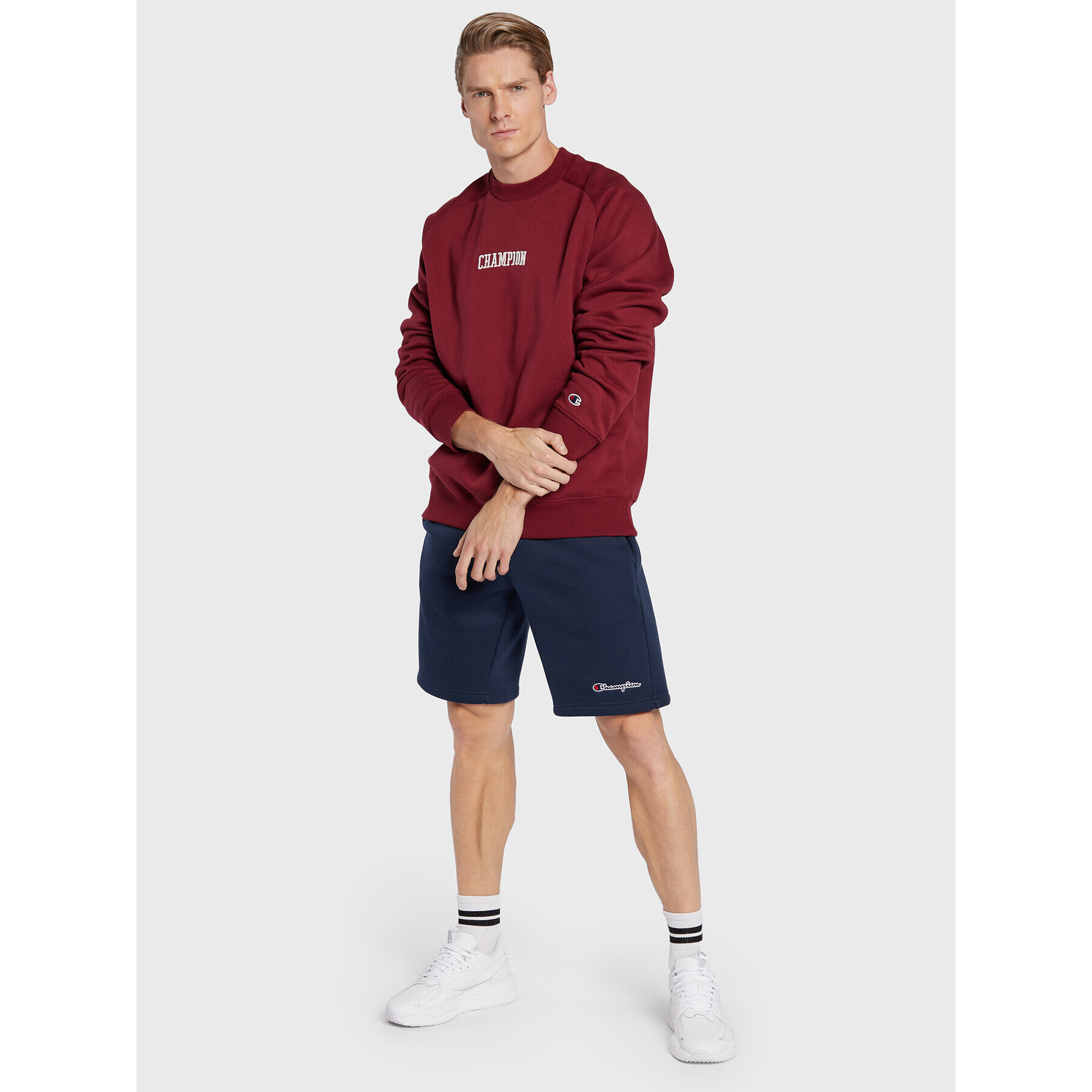 Champion Суитшърт 217879 Червен Regular Fit - Pepit.bg