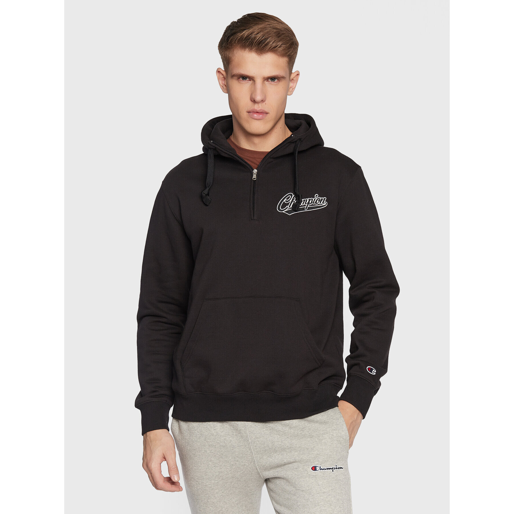 Champion Суитшърт 217887 Черен Relaxed Fit - Pepit.bg