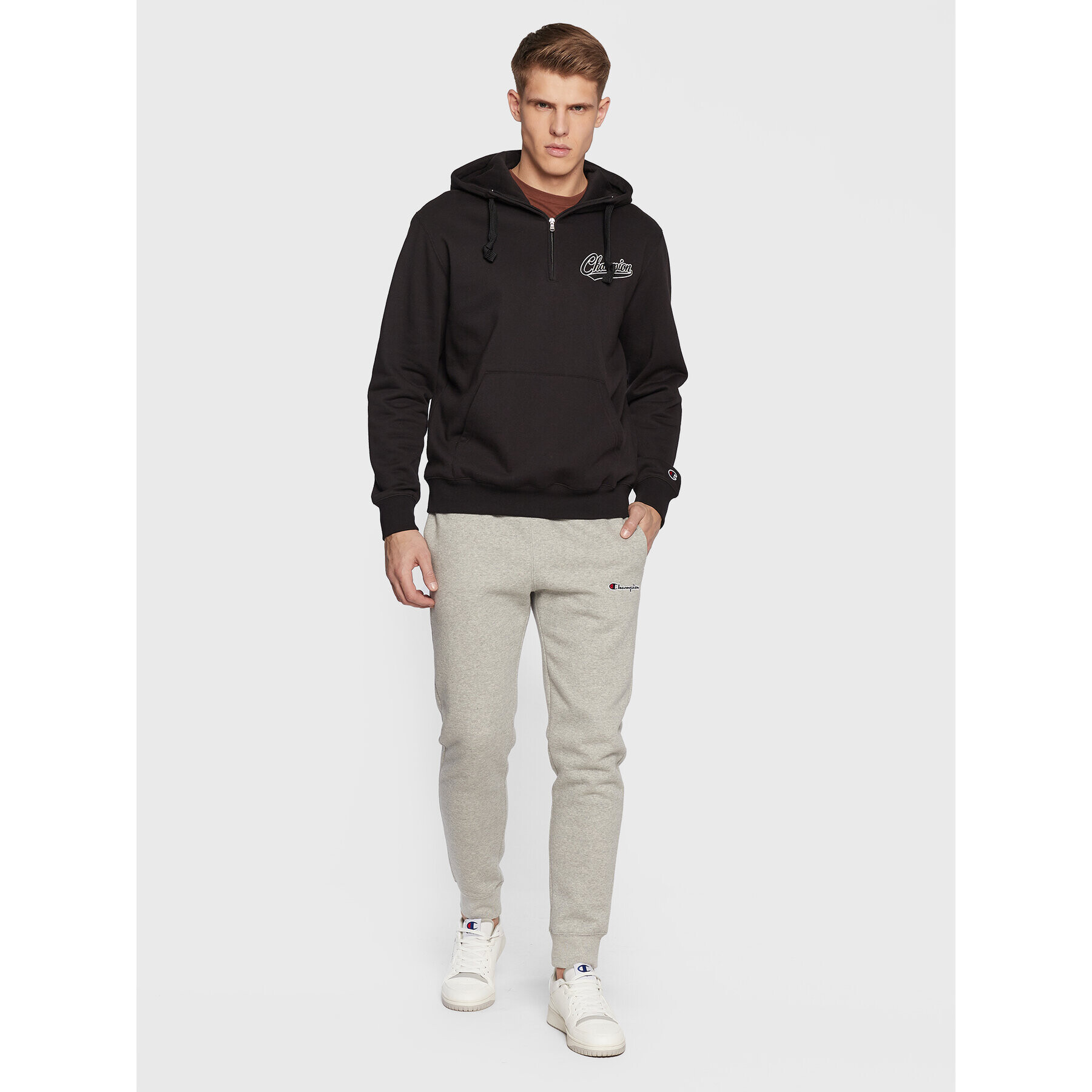 Champion Суитшърт 217887 Черен Relaxed Fit - Pepit.bg