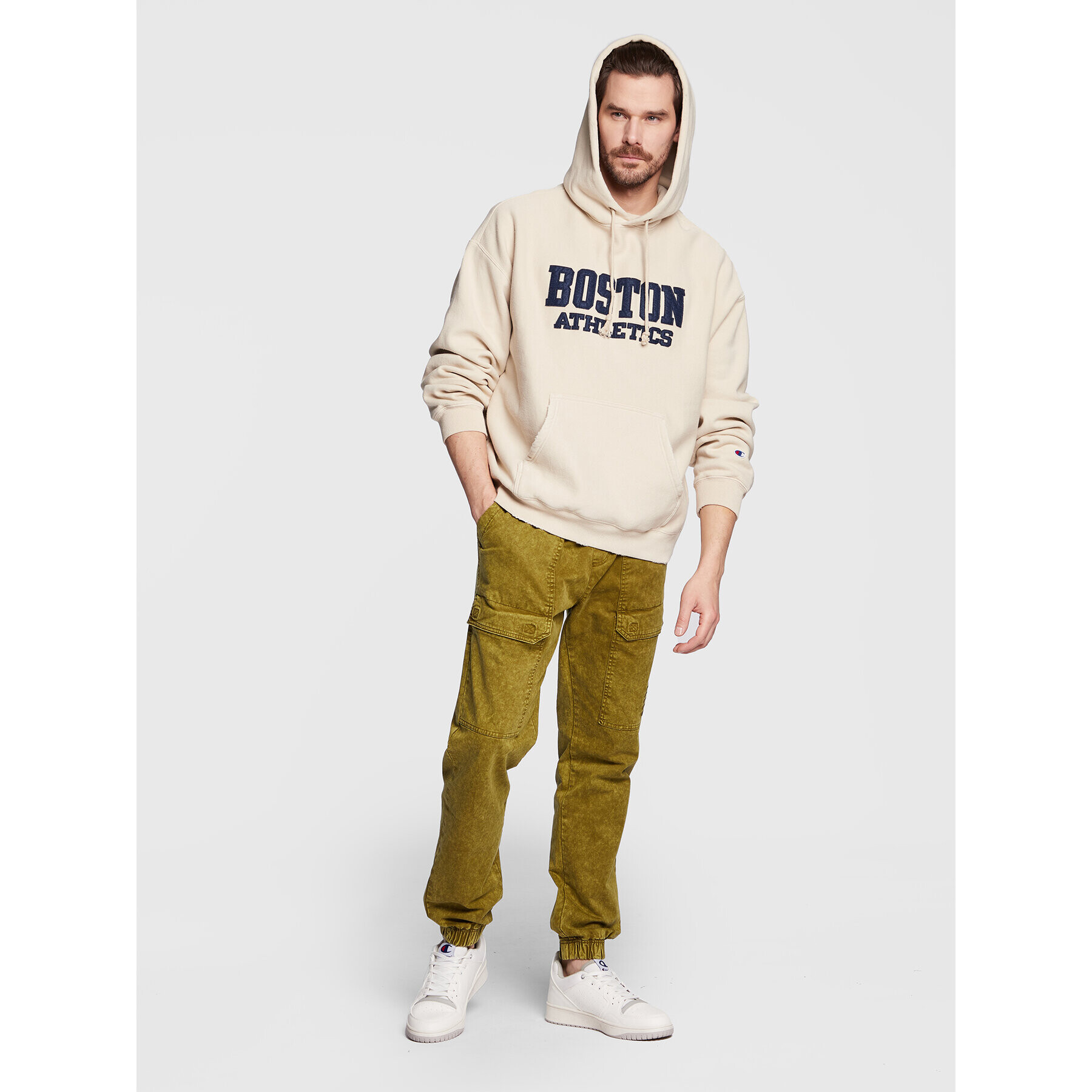 Champion Суитшърт 217984 Бежов Regular Fit - Pepit.bg