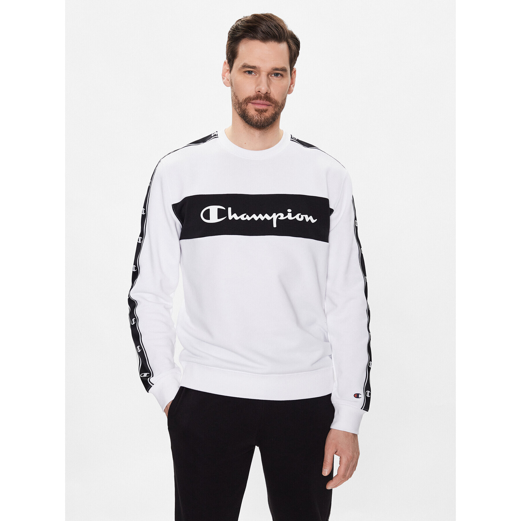 Champion Суитшърт 218474 Бял Regular Fit - Pepit.bg