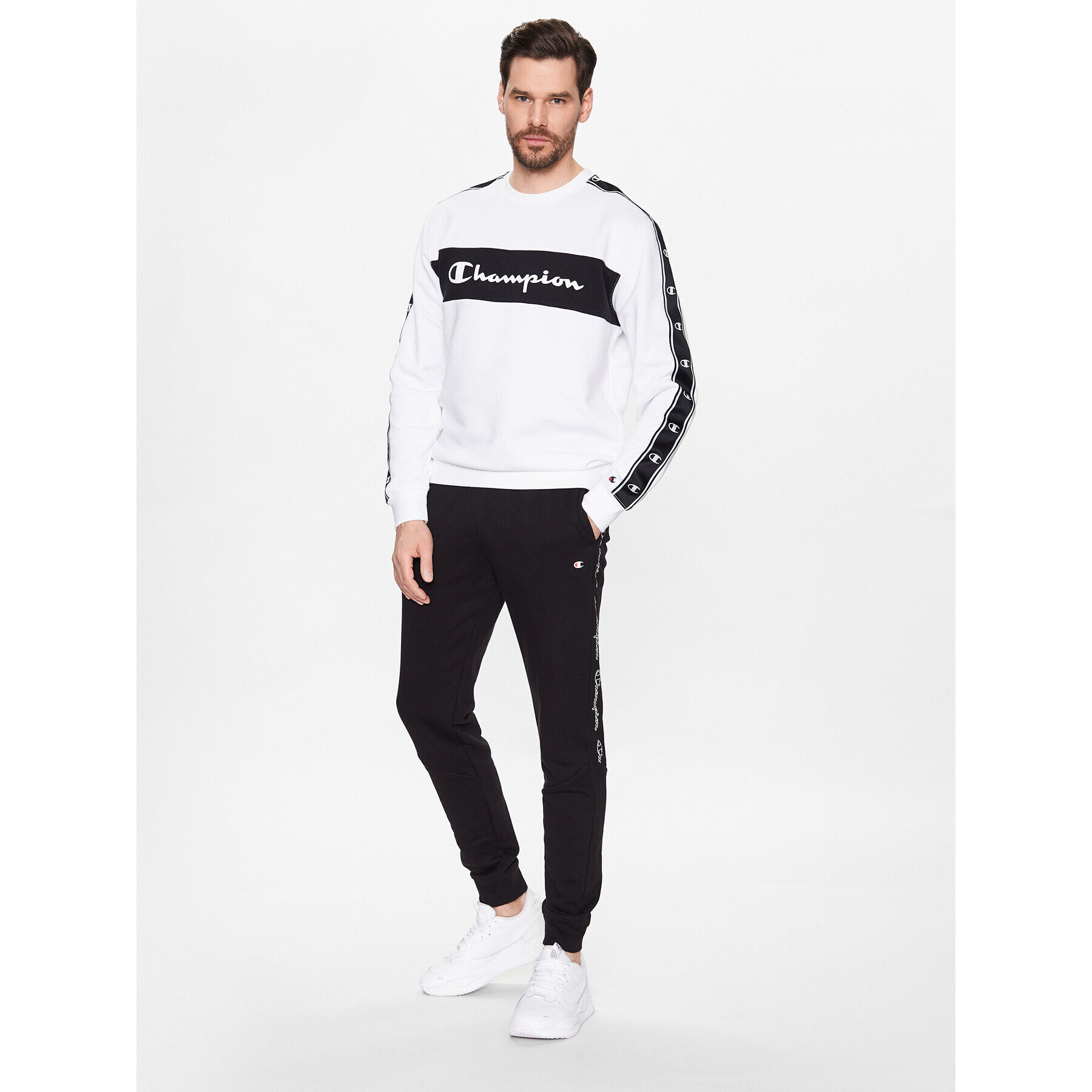 Champion Суитшърт 218474 Бял Regular Fit - Pepit.bg