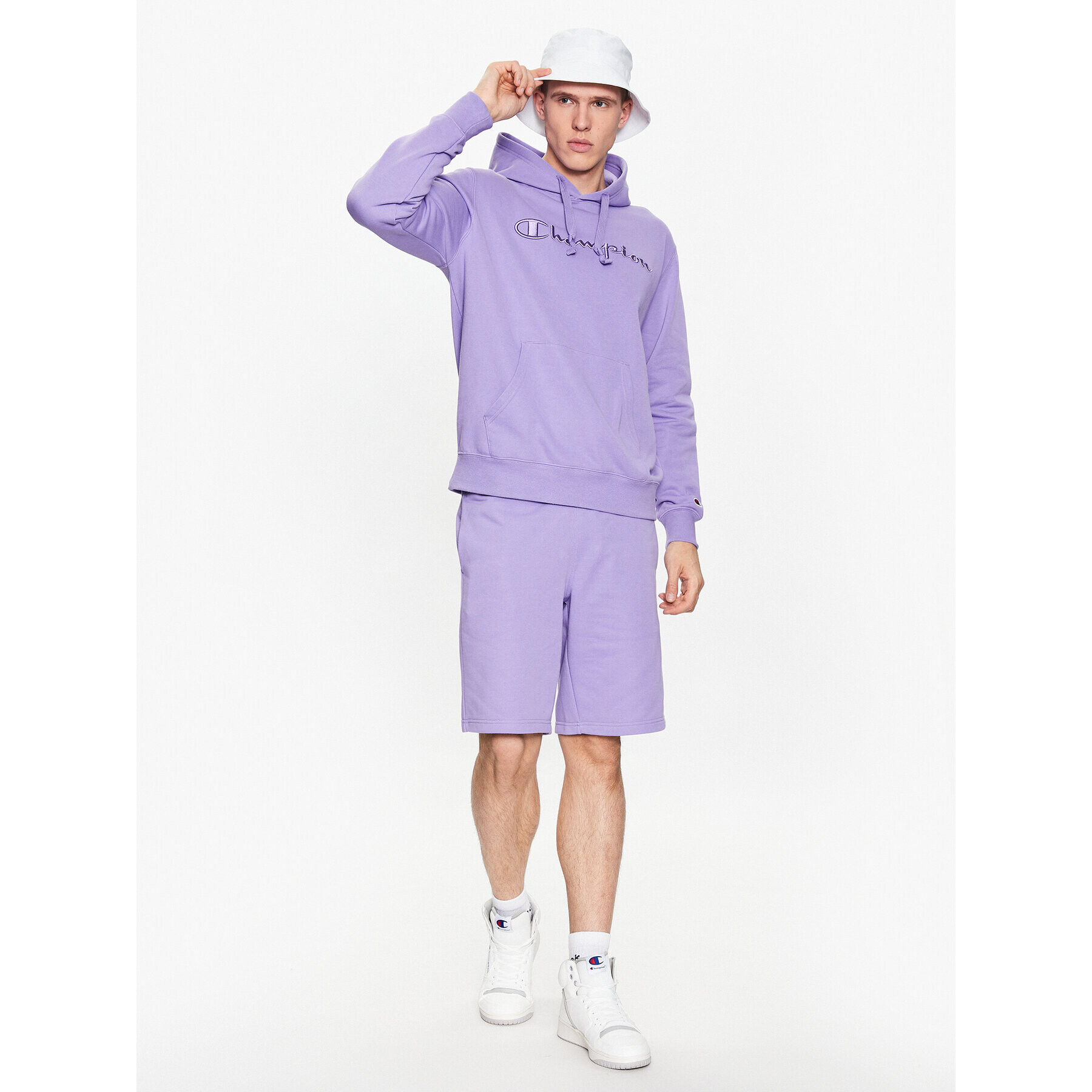 Champion Суитшърт 218486 Виолетов Regular Fit - Pepit.bg