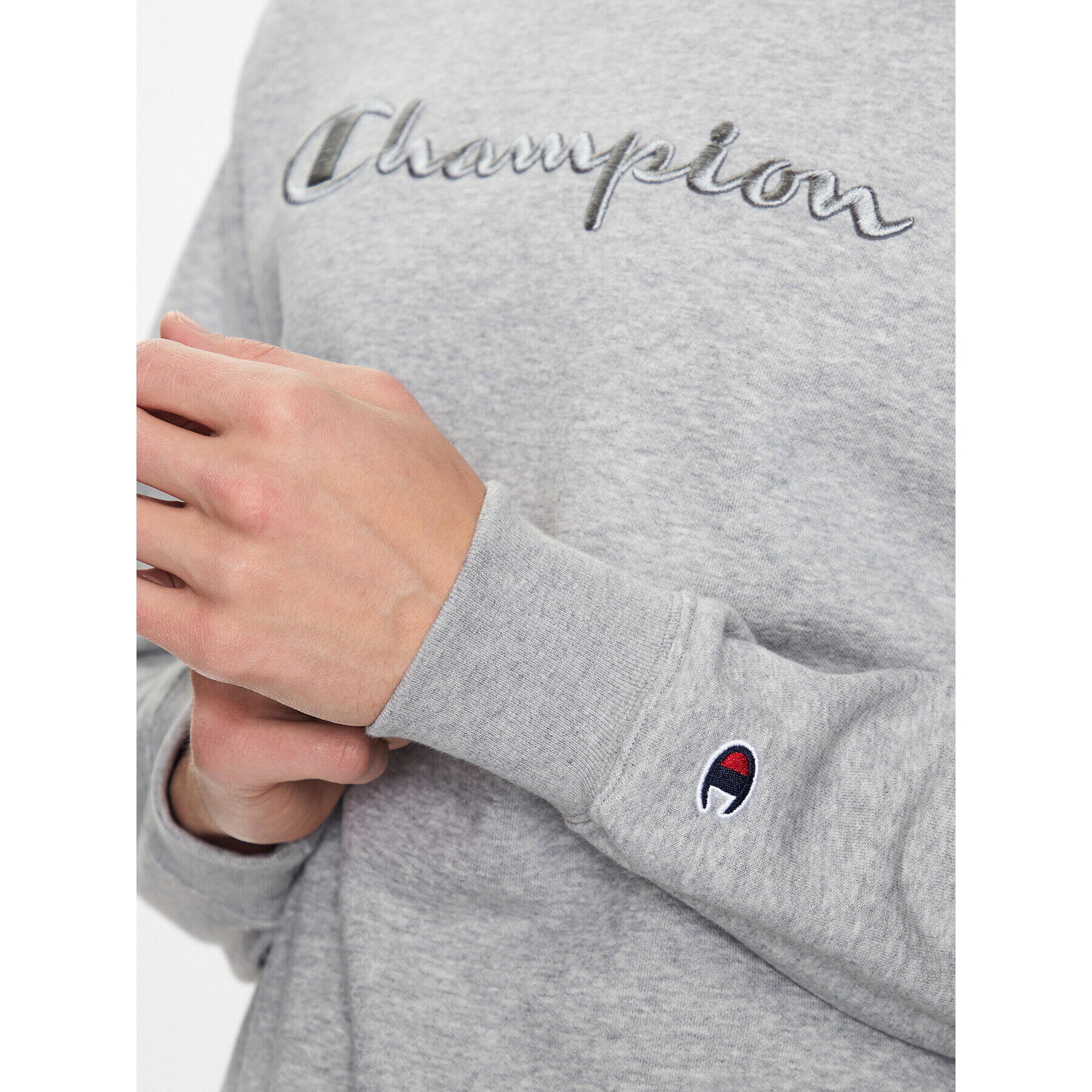 Champion Суитшърт 218487 Сив Regular Fit - Pepit.bg