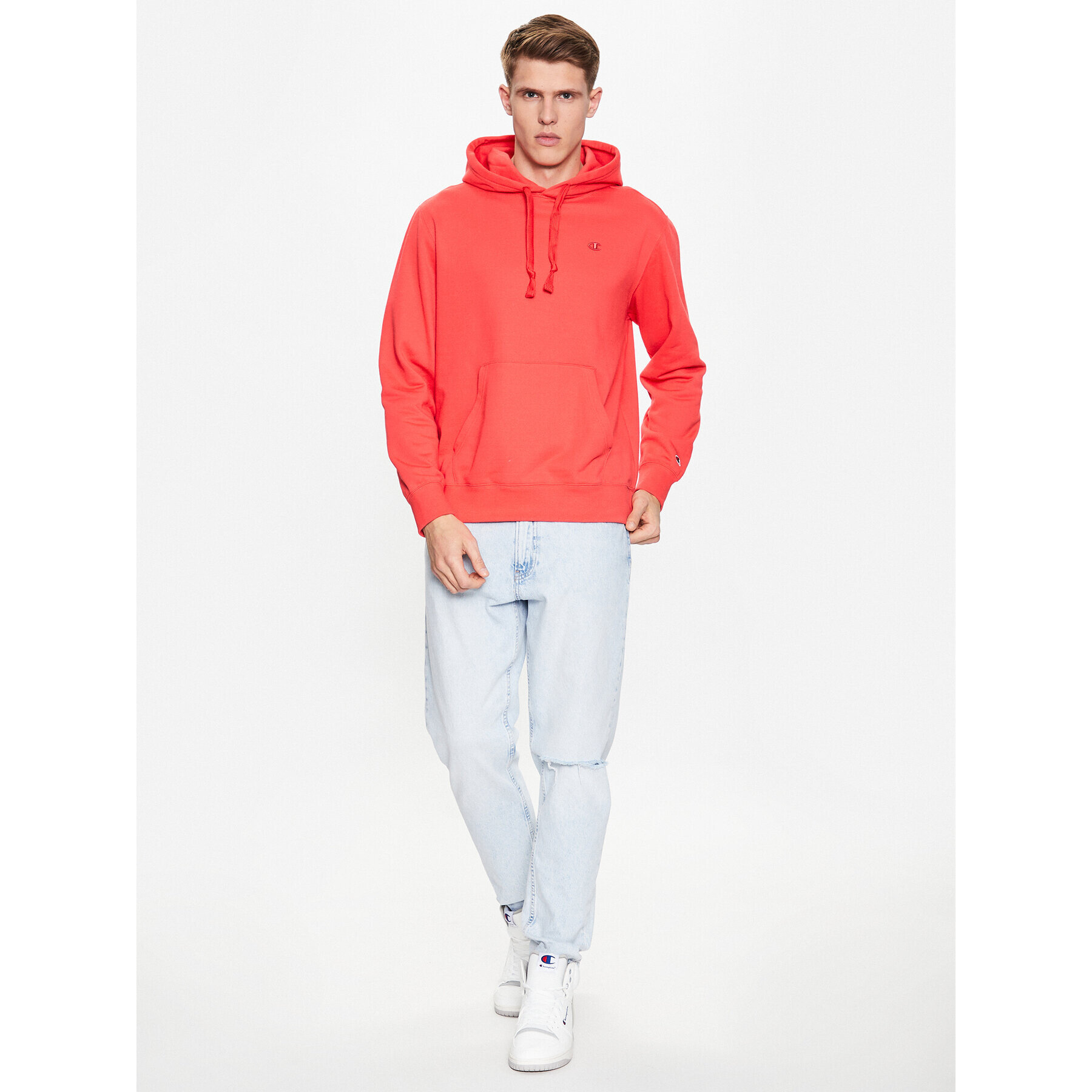 Champion Суитшърт 218491 Червен Regular Fit - Pepit.bg