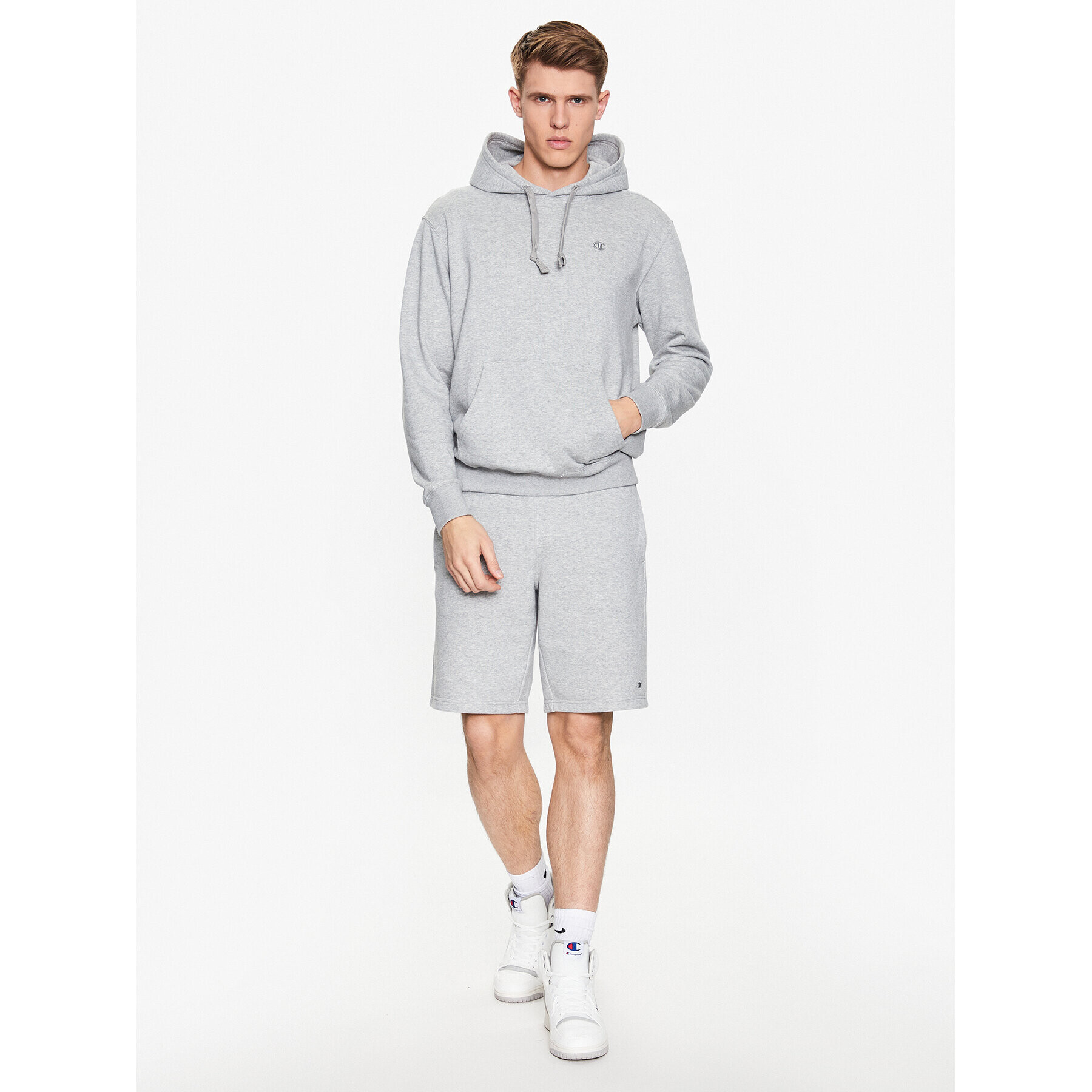 Champion Суитшърт 218491 Сив Regular Fit - Pepit.bg