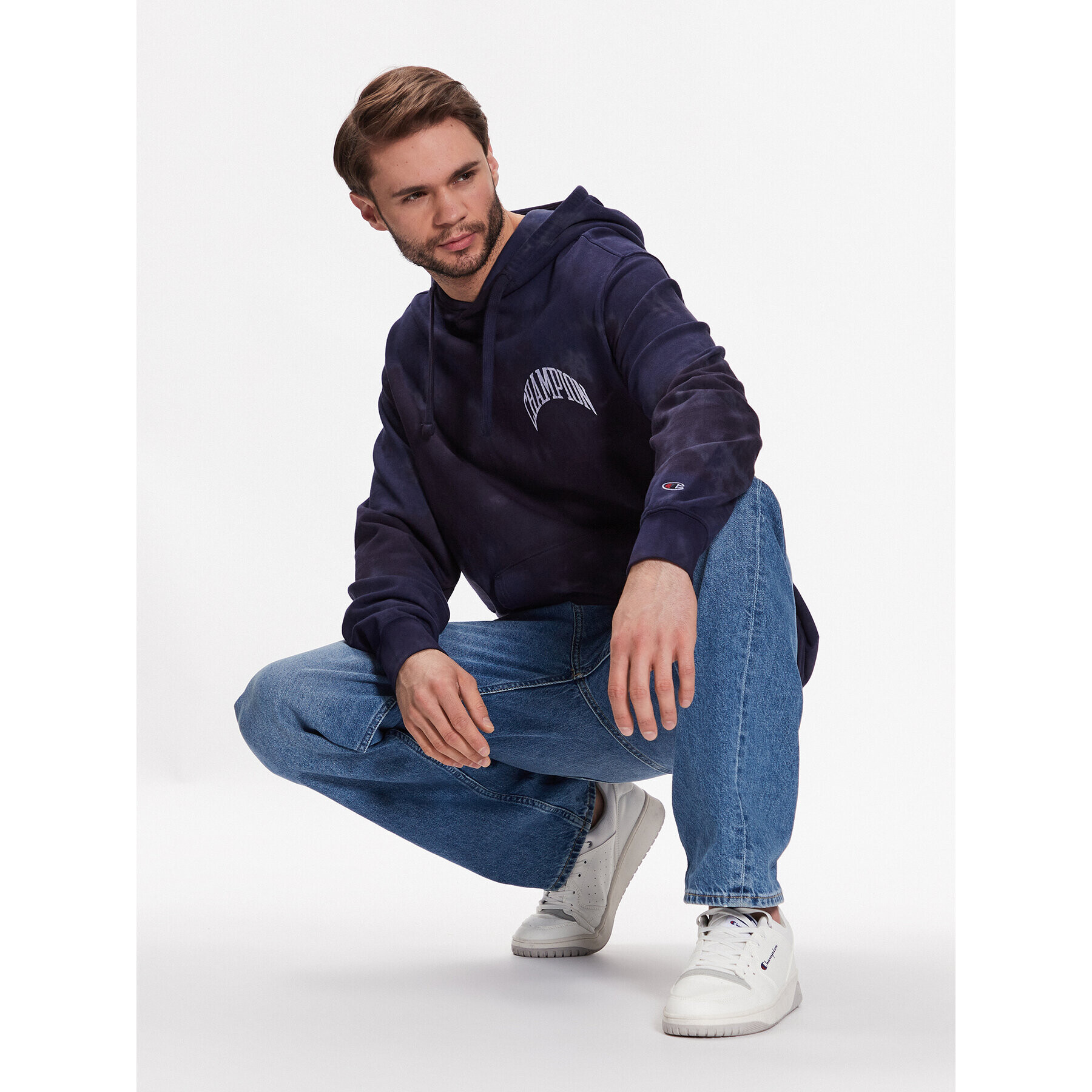 Champion Суитшърт 218505 Тъмносин Regular Fit - Pepit.bg