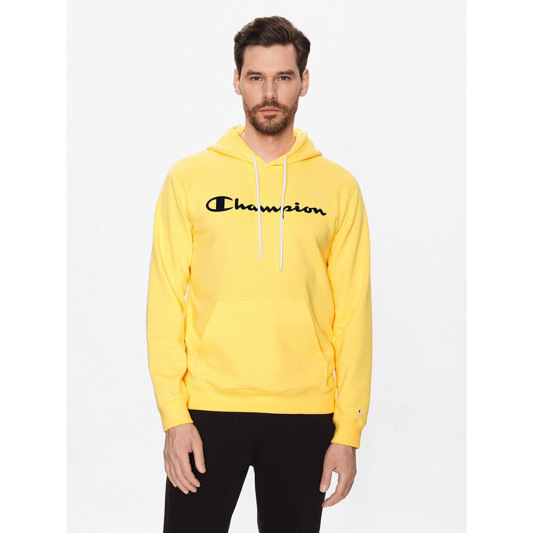 Champion Суитшърт 218528 Жълт Regular Fit - Pepit.bg