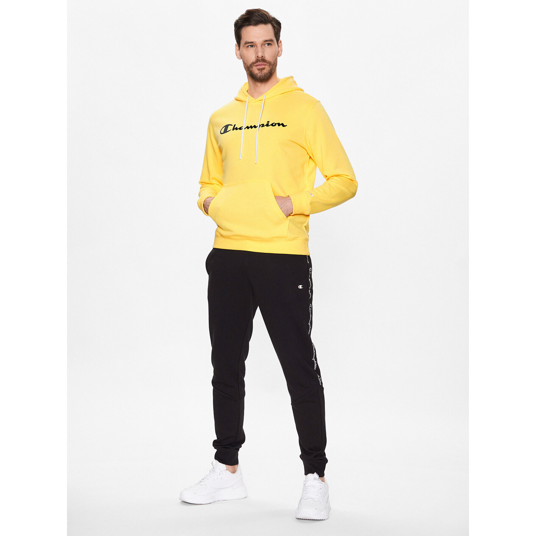 Champion Суитшърт 218528 Жълт Regular Fit - Pepit.bg