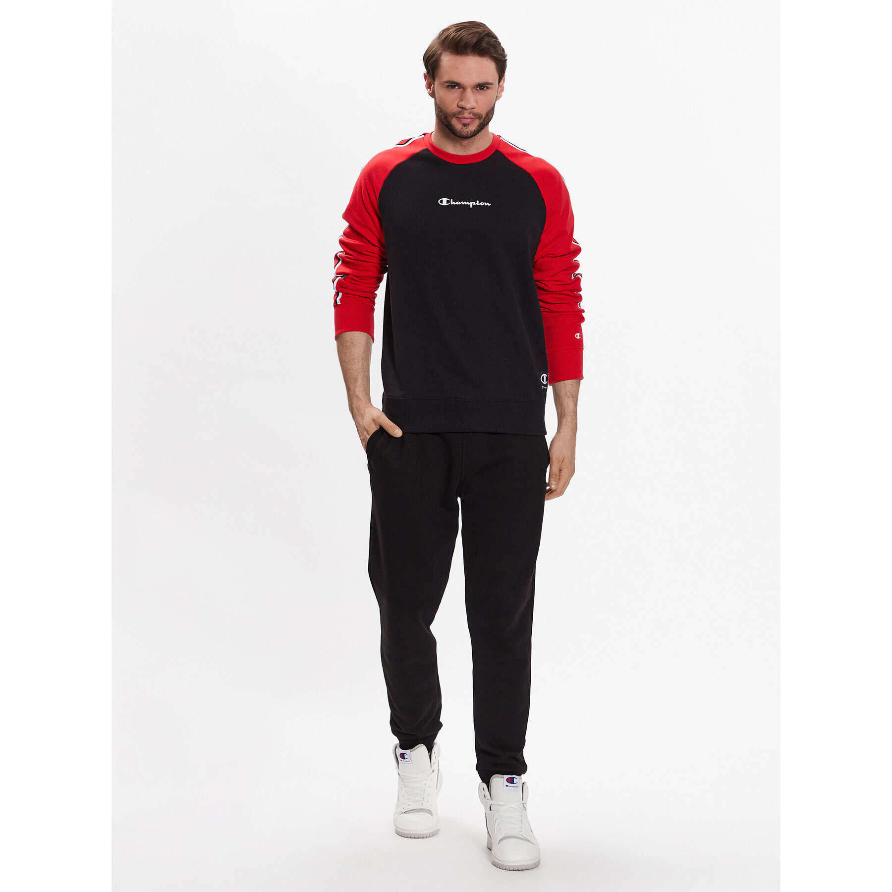 Champion Суитшърт 218766 Черен Regular Fit - Pepit.bg