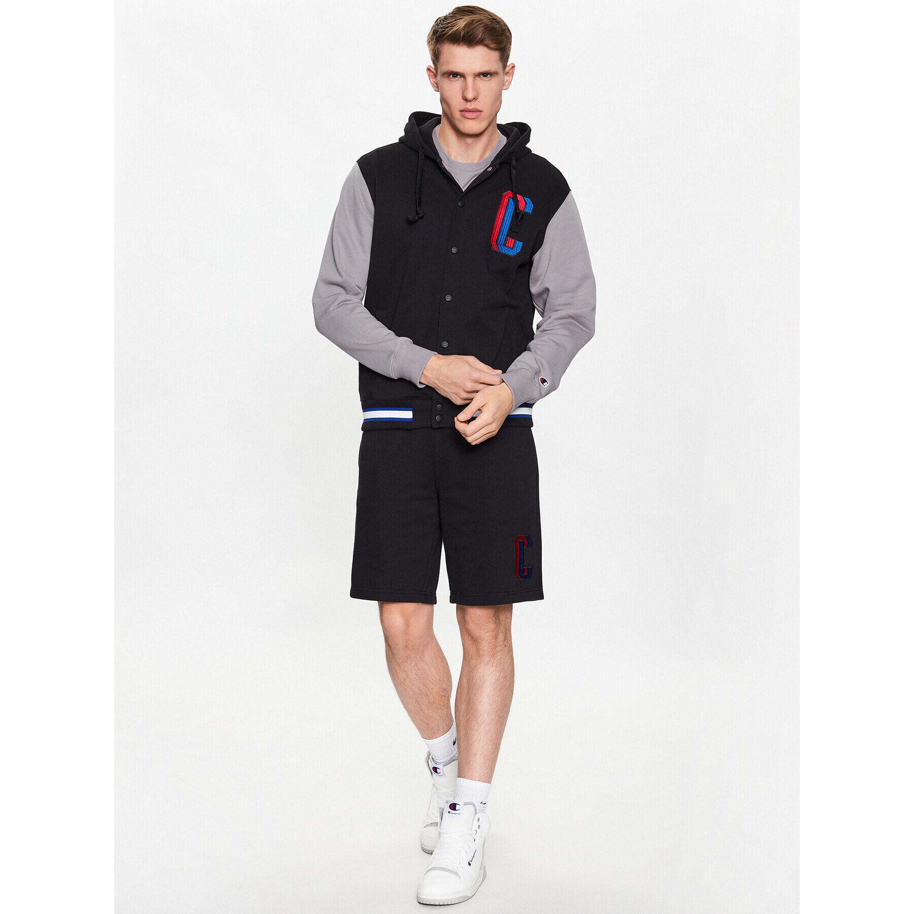 Champion Суитшърт 218898 Черен Regular Fit - Pepit.bg