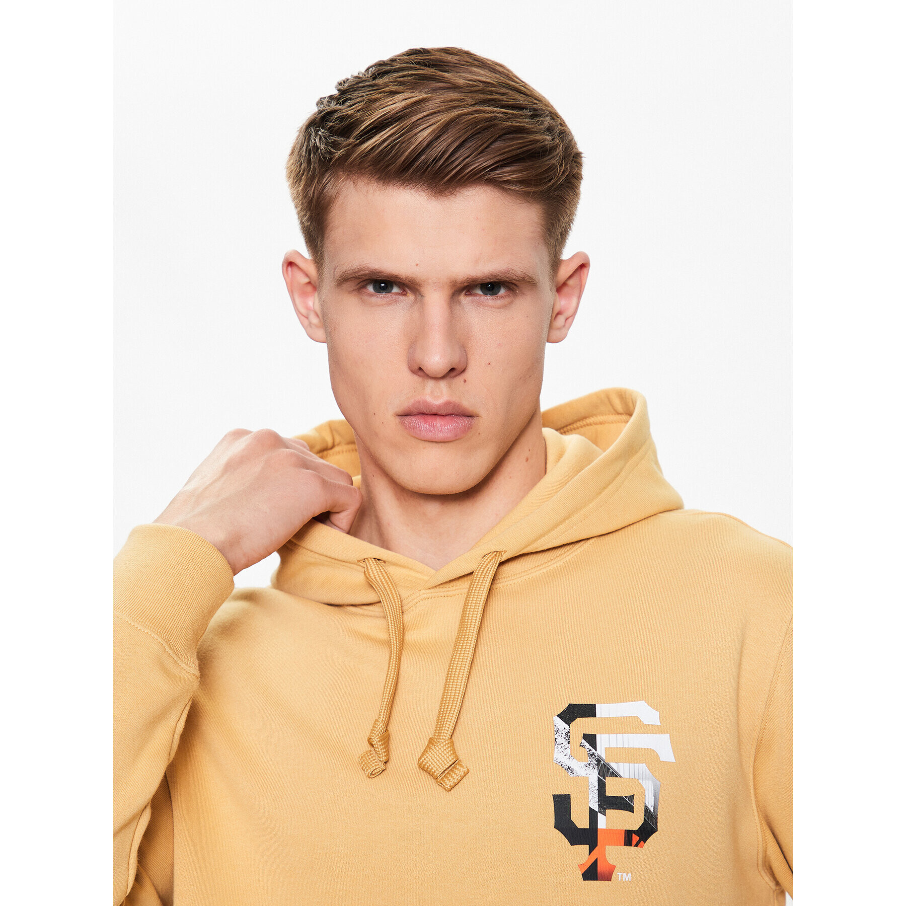 Champion Суитшърт 218919 Жълт Regular Fit - Pepit.bg