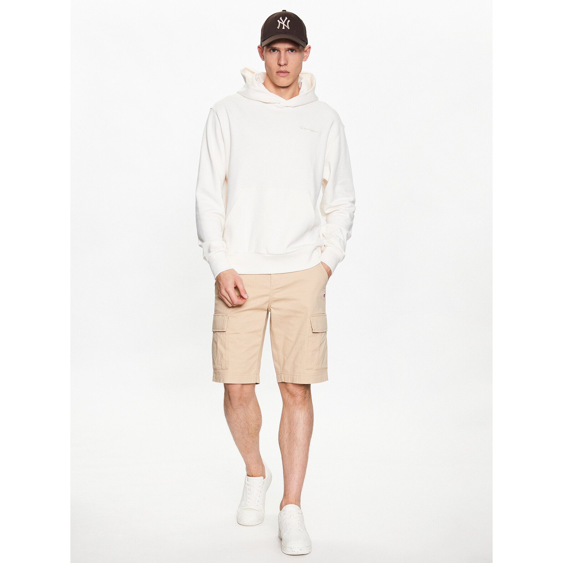 Champion Суитшърт 218926 Екрю Regular Fit - Pepit.bg