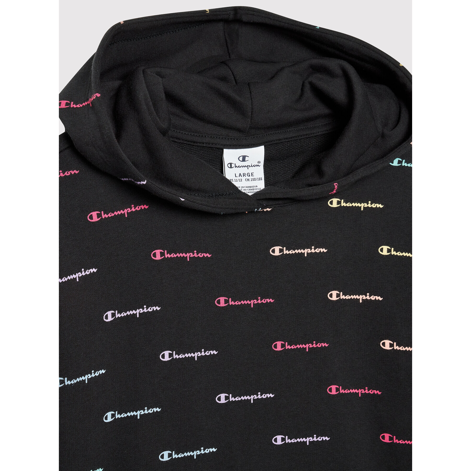 Champion Суитшърт 404296 Черен Custom Fit - Pepit.bg