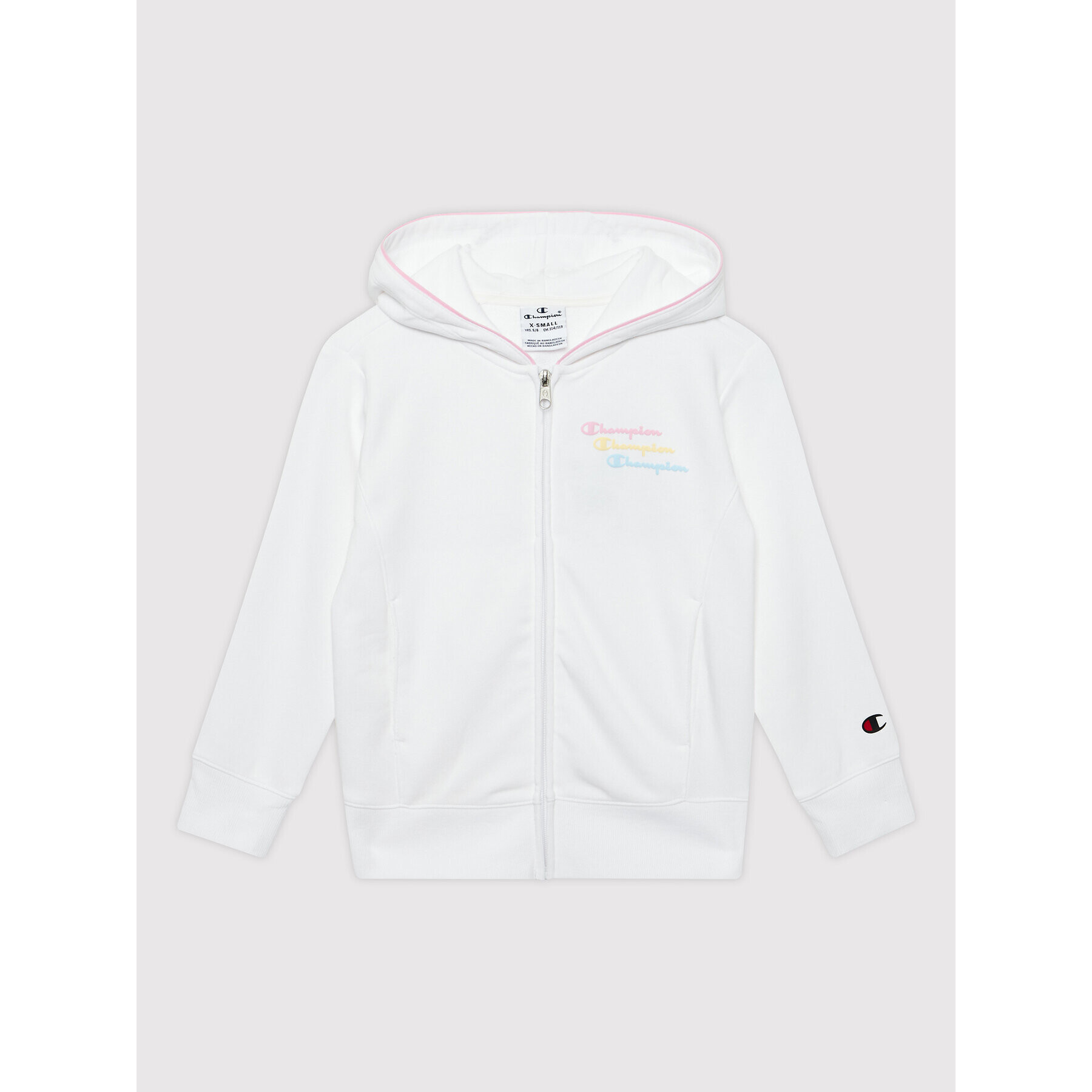 Champion Суитшърт 404344 Бял Custom Fit - Pepit.bg