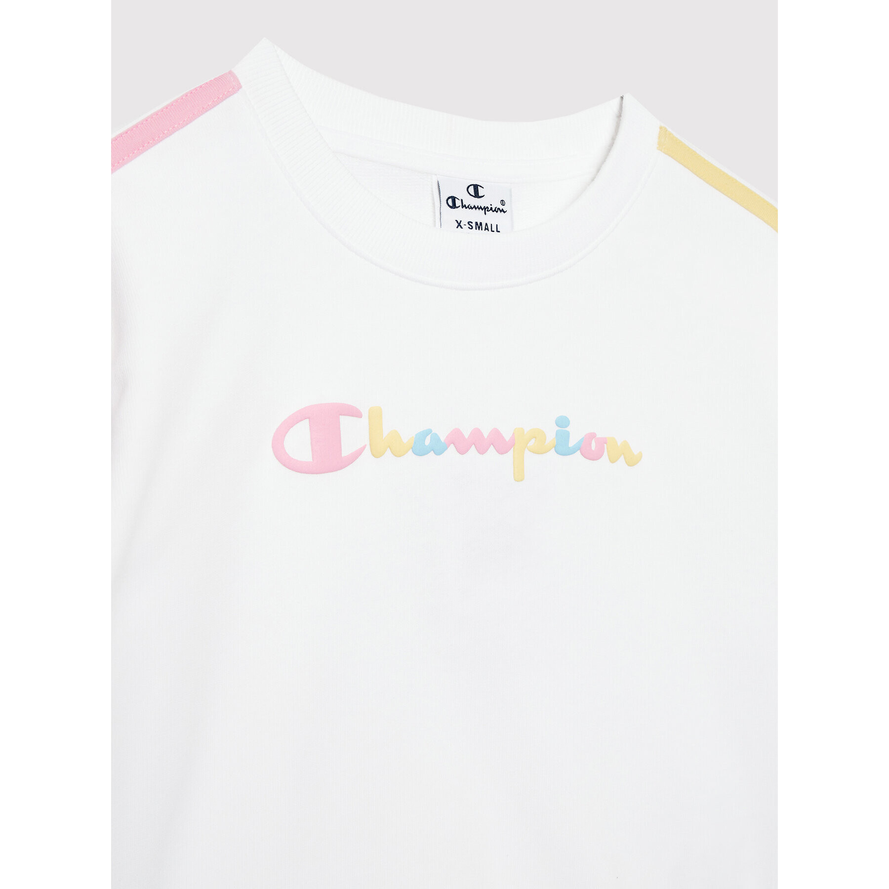 Champion Суитшърт 404345 Бял Custom Fit - Pepit.bg