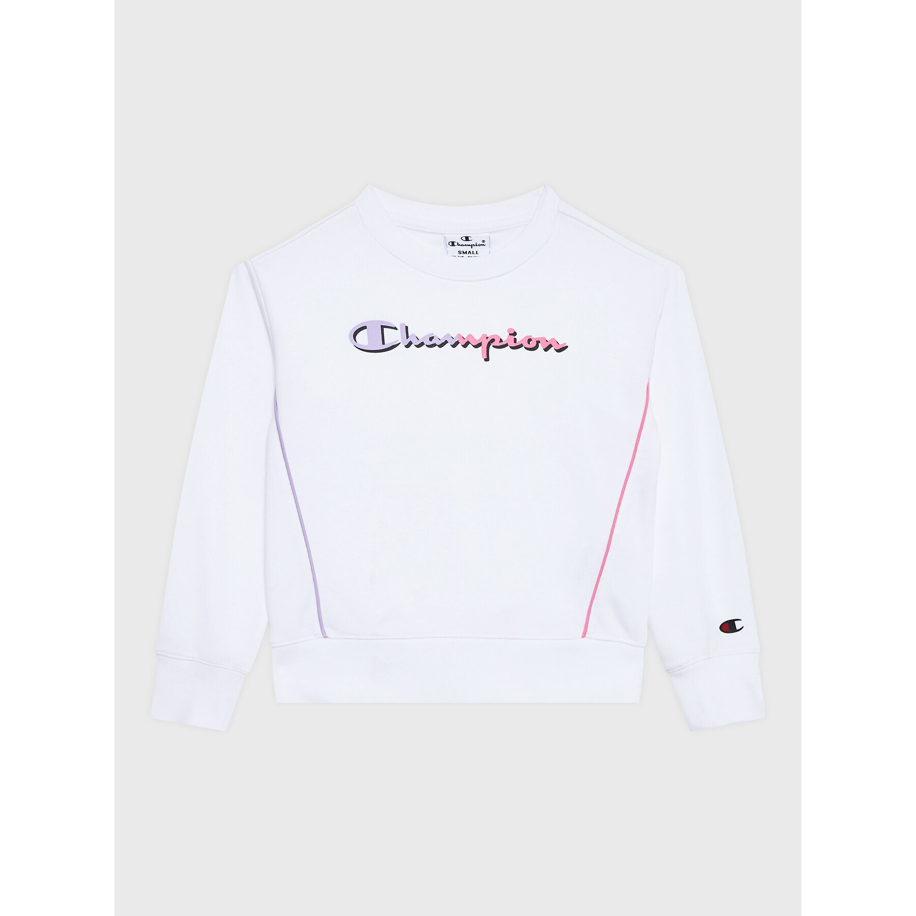Champion Суитшърт 404666 Бял Custom Fit - Pepit.bg