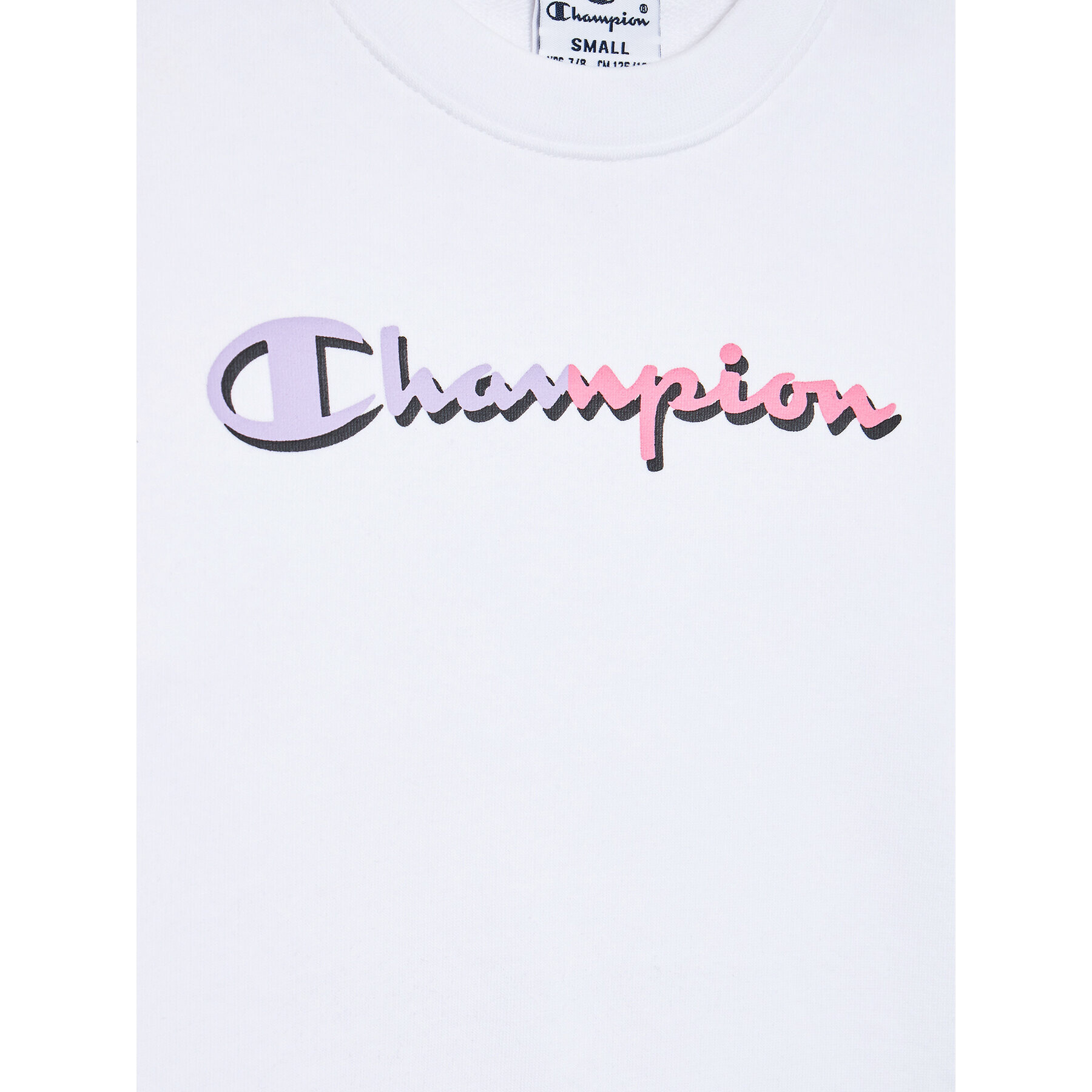 Champion Суитшърт 404666 Бял Custom Fit - Pepit.bg
