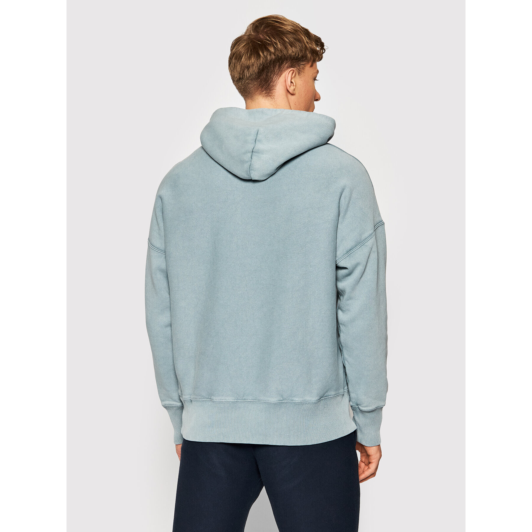 Champion Суитшърт Acid Wash 216489 Зелен Oversize - Pepit.bg