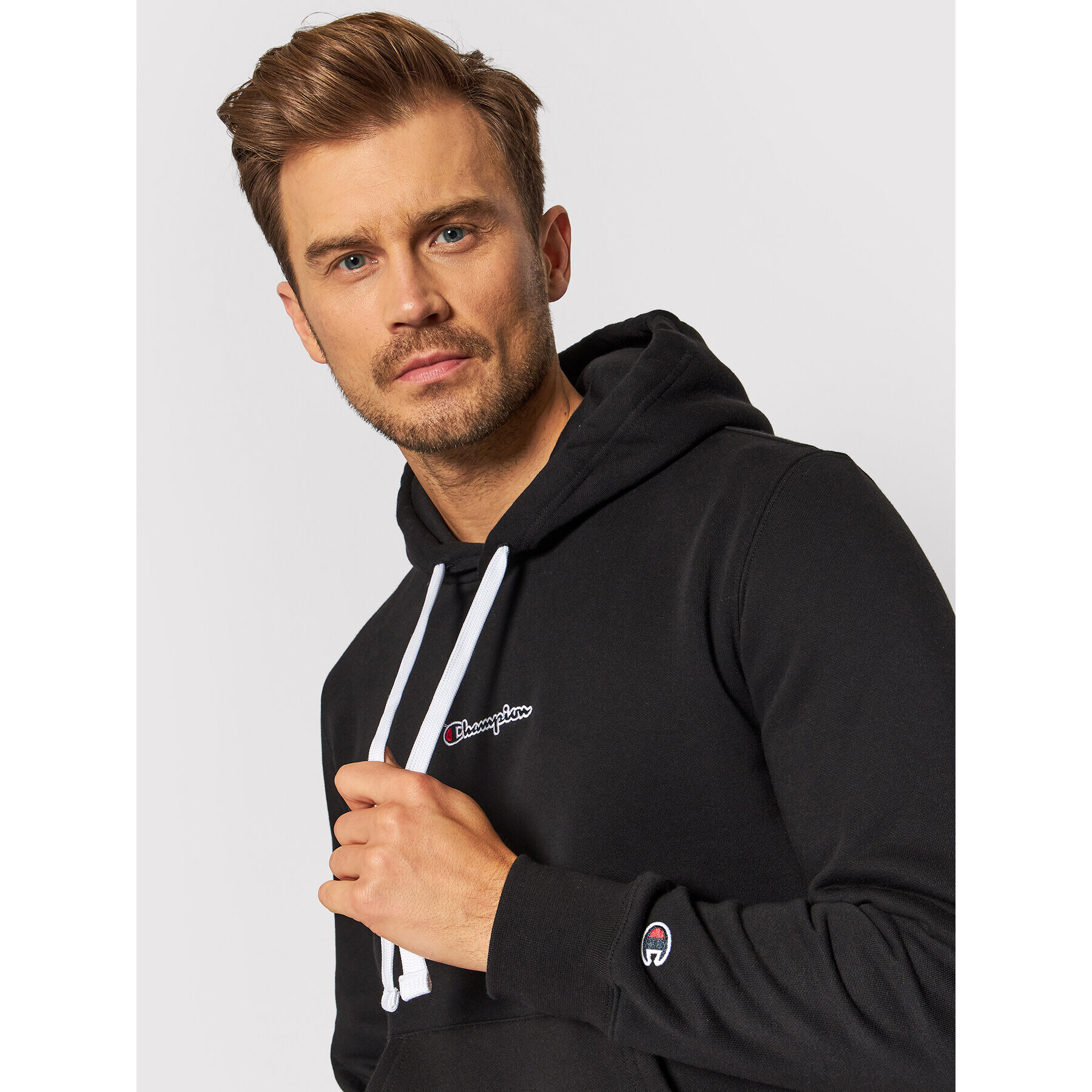 Champion Суитшърт Athletic Digital Print 216961 Черен Regular Fit - Pepit.bg