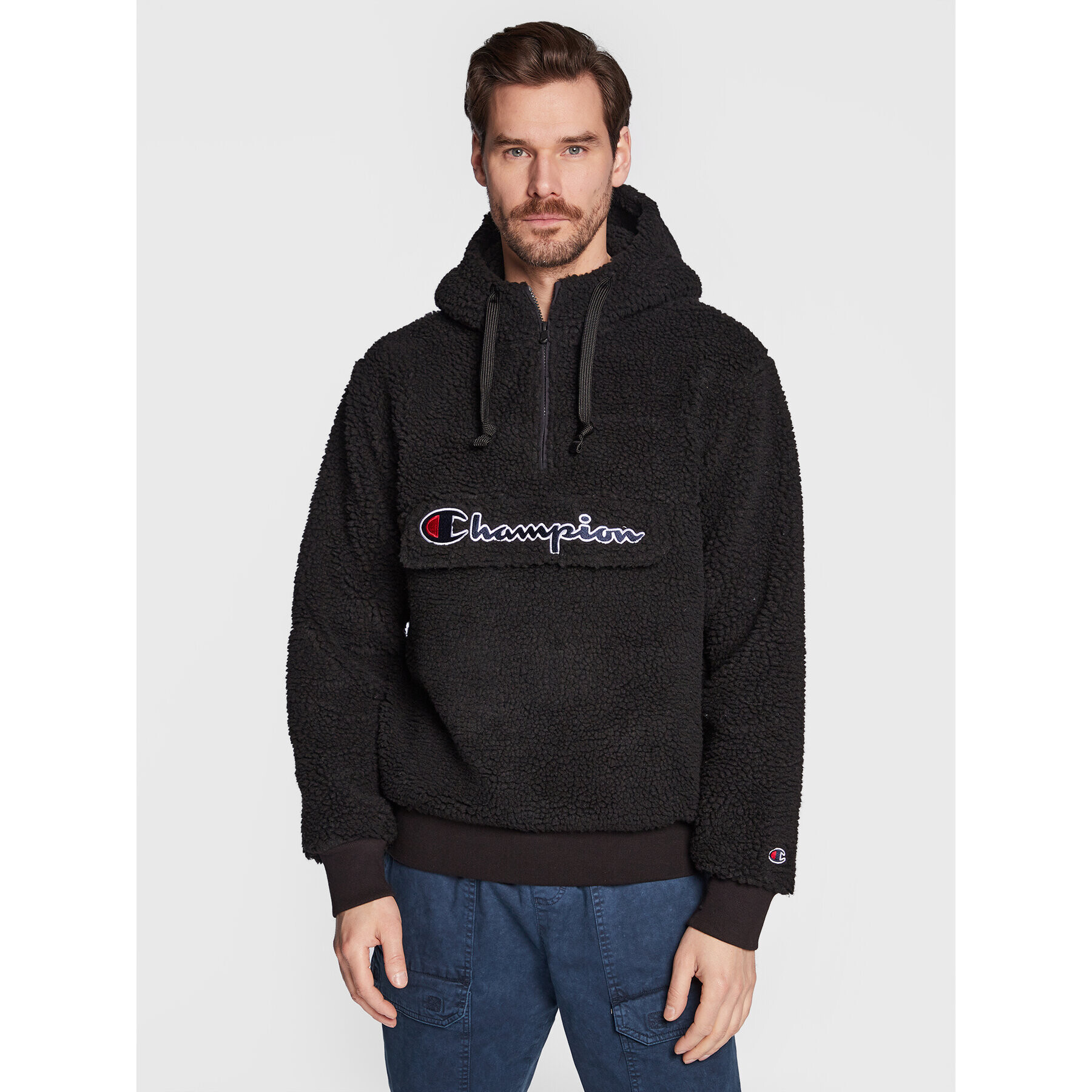 Champion Суитшърт Big Pocket 218092 Черен Regular Fit - Pepit.bg