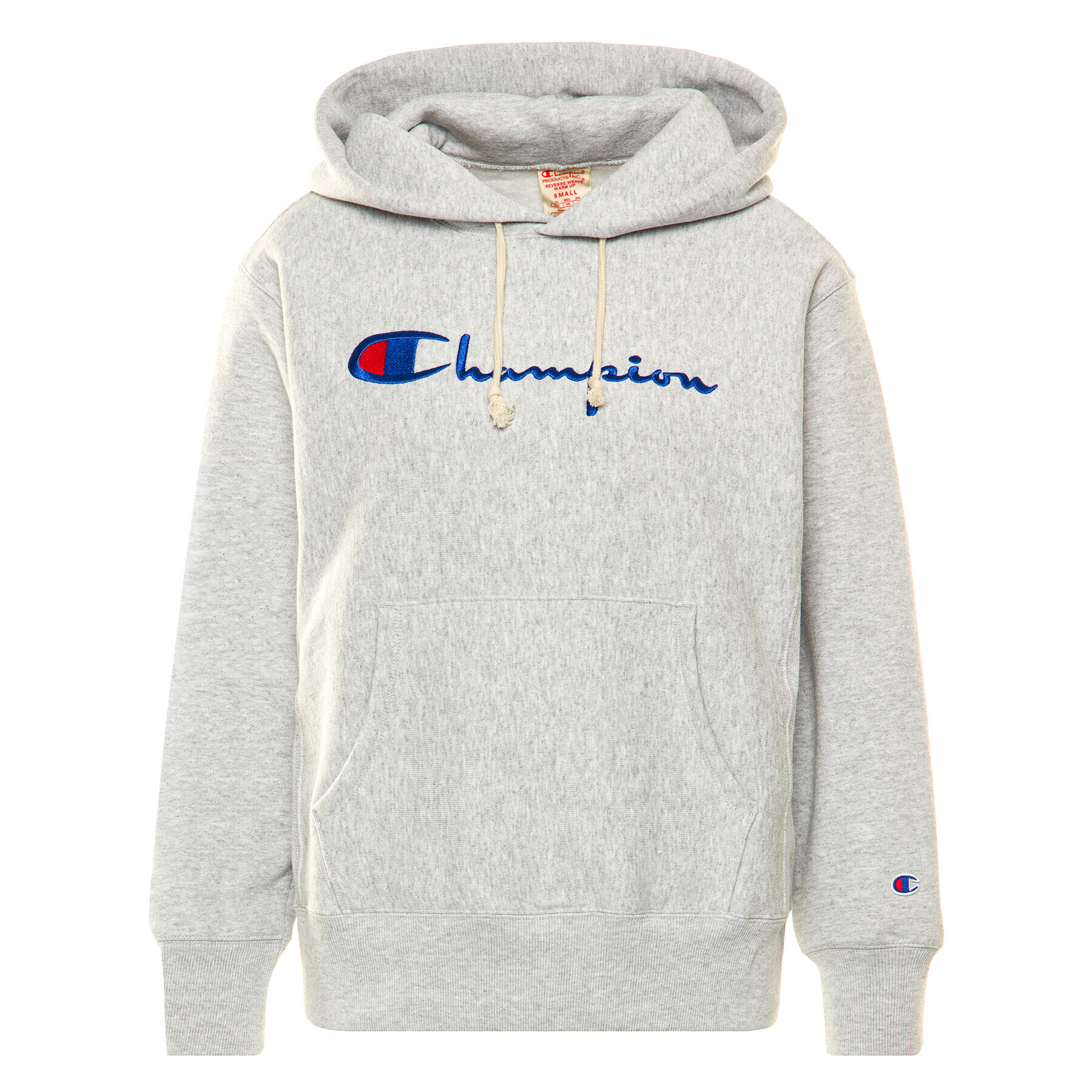 Champion Суитшърт Big Script 113149 Сив Regular Fit - Pepit.bg