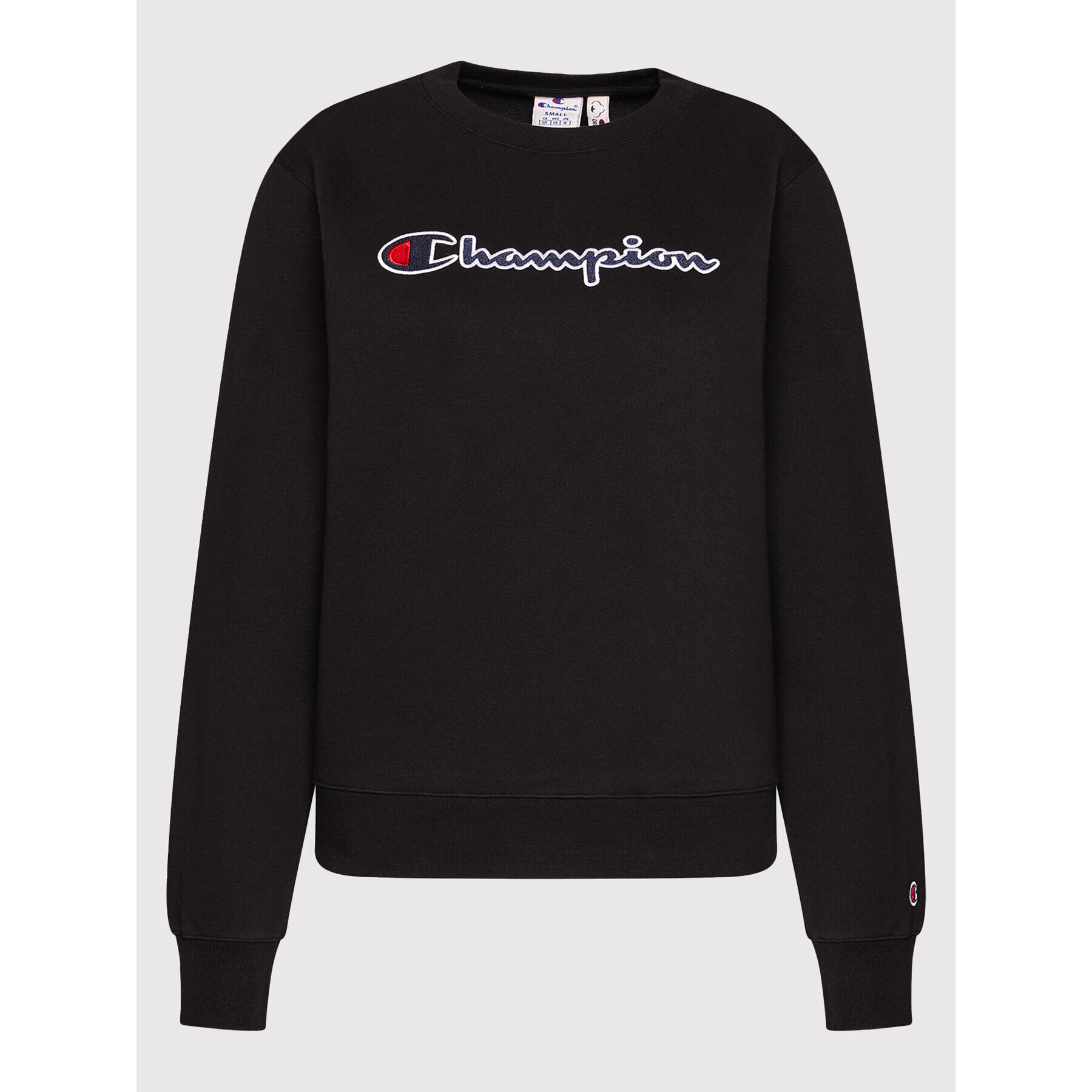 Champion Суитшърт Blend Script Logo 114462 Черен Regular Fit - Pepit.bg