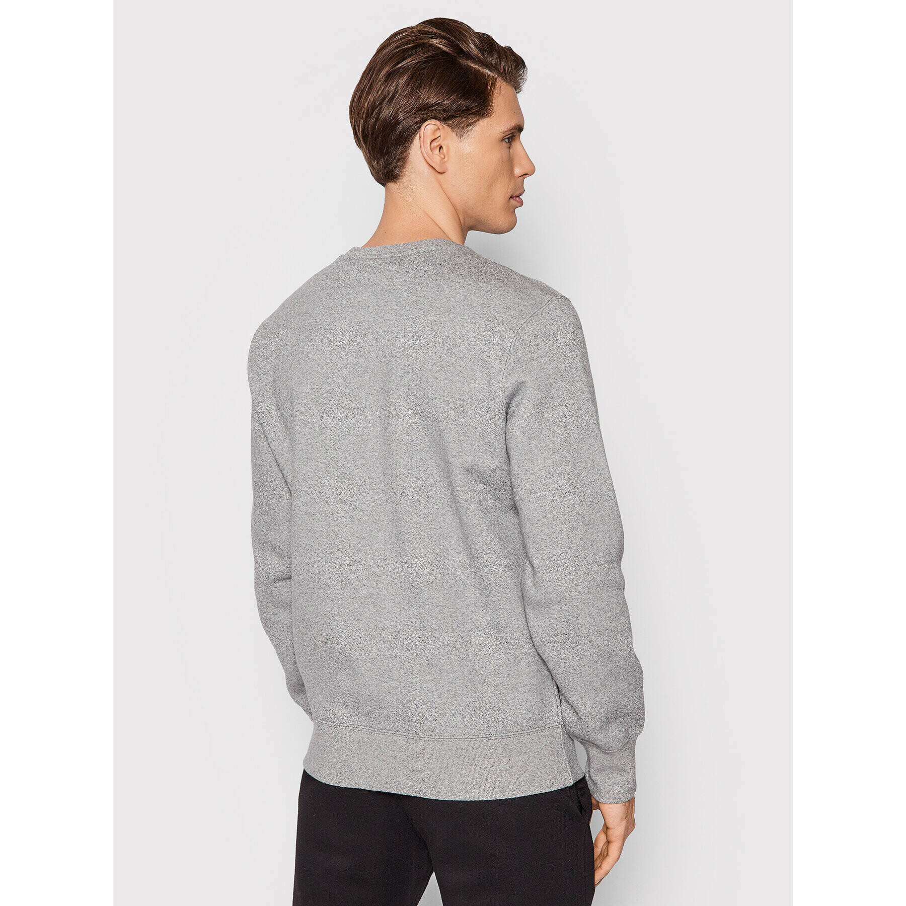 Champion Суитшърт Blend Small Script Logo 216476 Сив Regular Fit - Pepit.bg