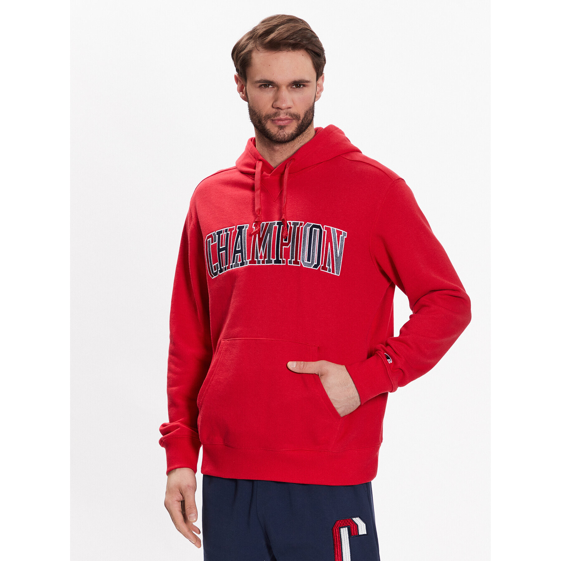 Champion Суитшърт Bookstore 218508 Червен Regular Fit - Pepit.bg