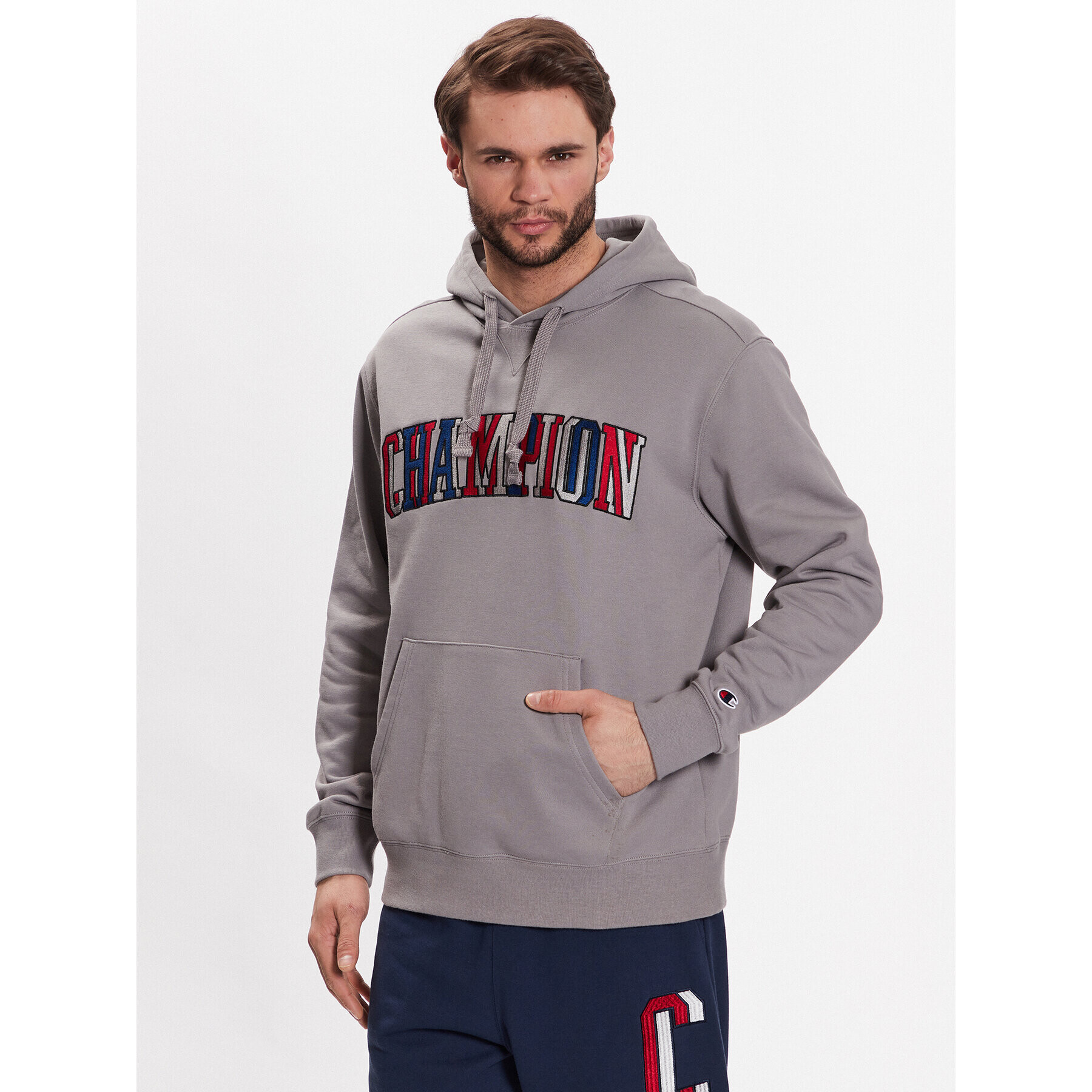 Champion Суитшърт Bookstore 218508 Сив Regular Fit - Pepit.bg