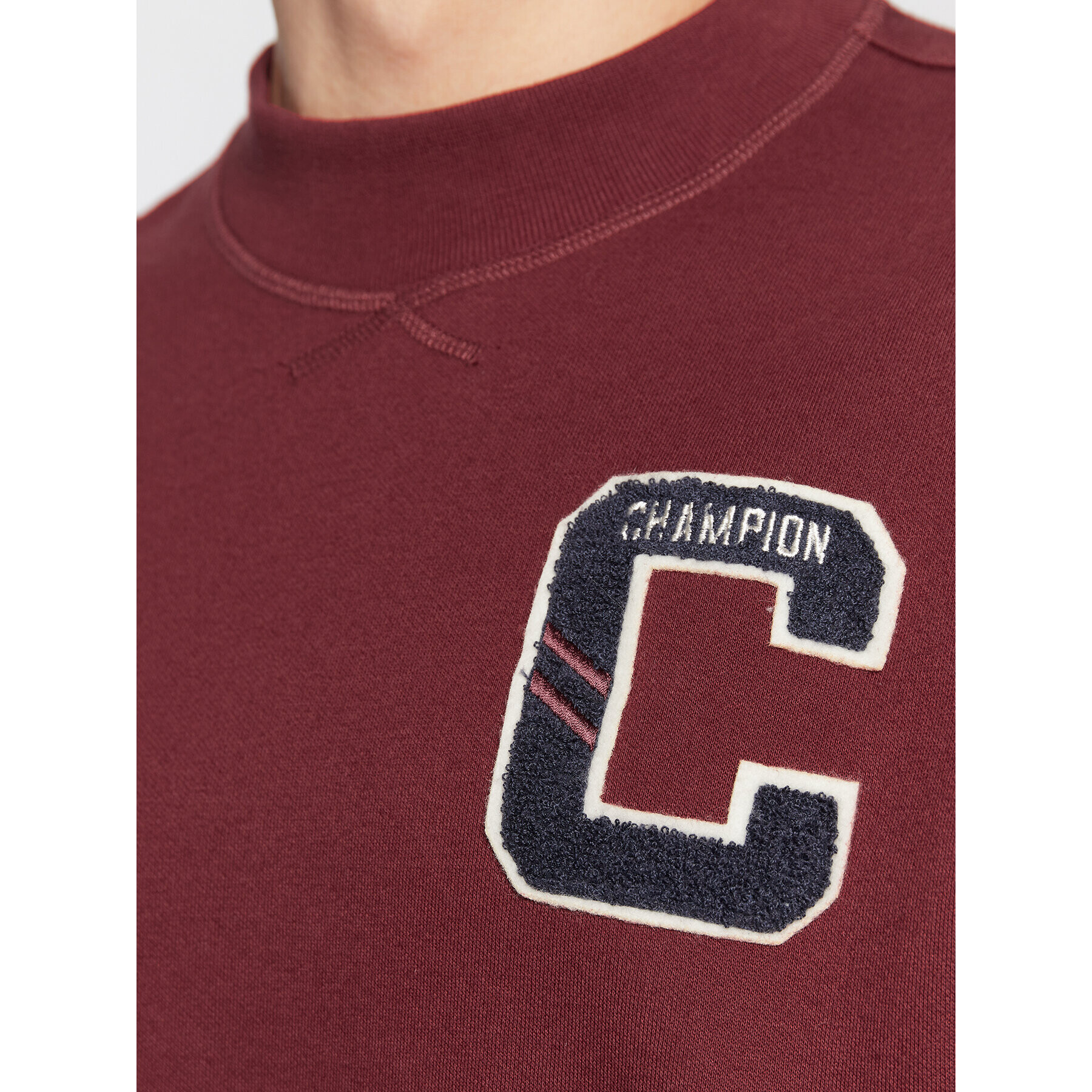 Champion Суитшърт Bookstore Logo 217885 Бордо Custom Fit - Pepit.bg