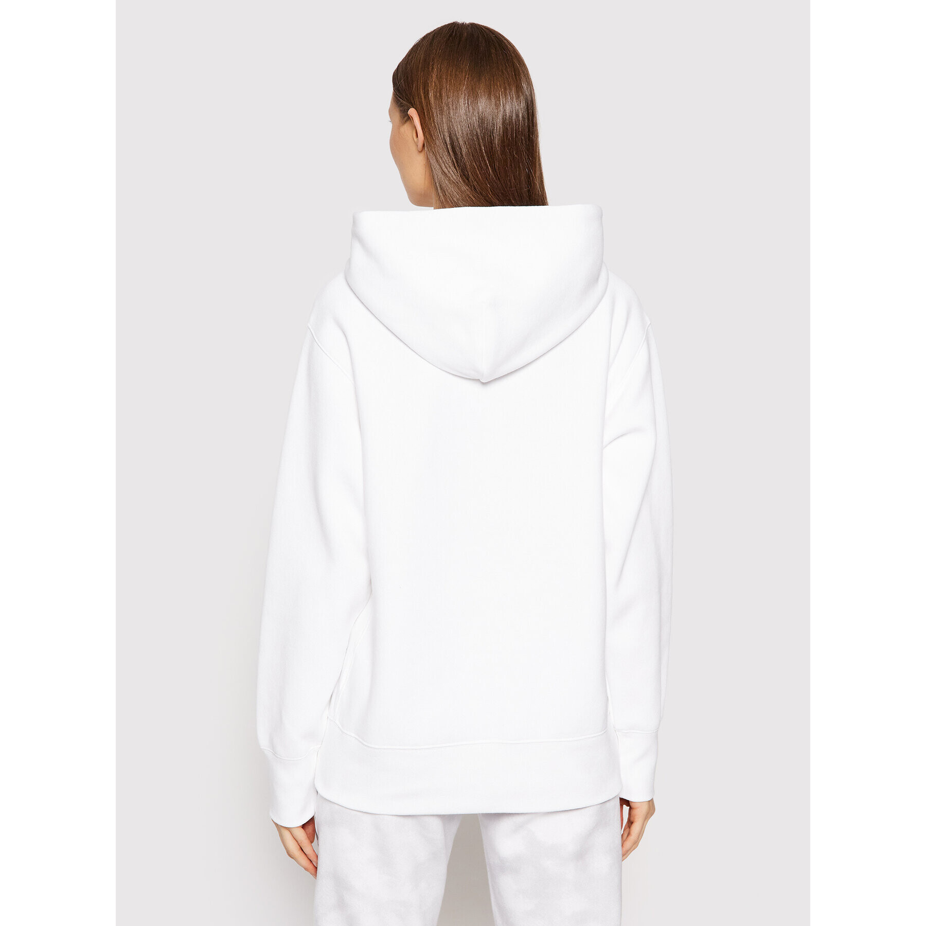 Champion Суитшърт C Logo 114778 Бял Regular Fit - Pepit.bg