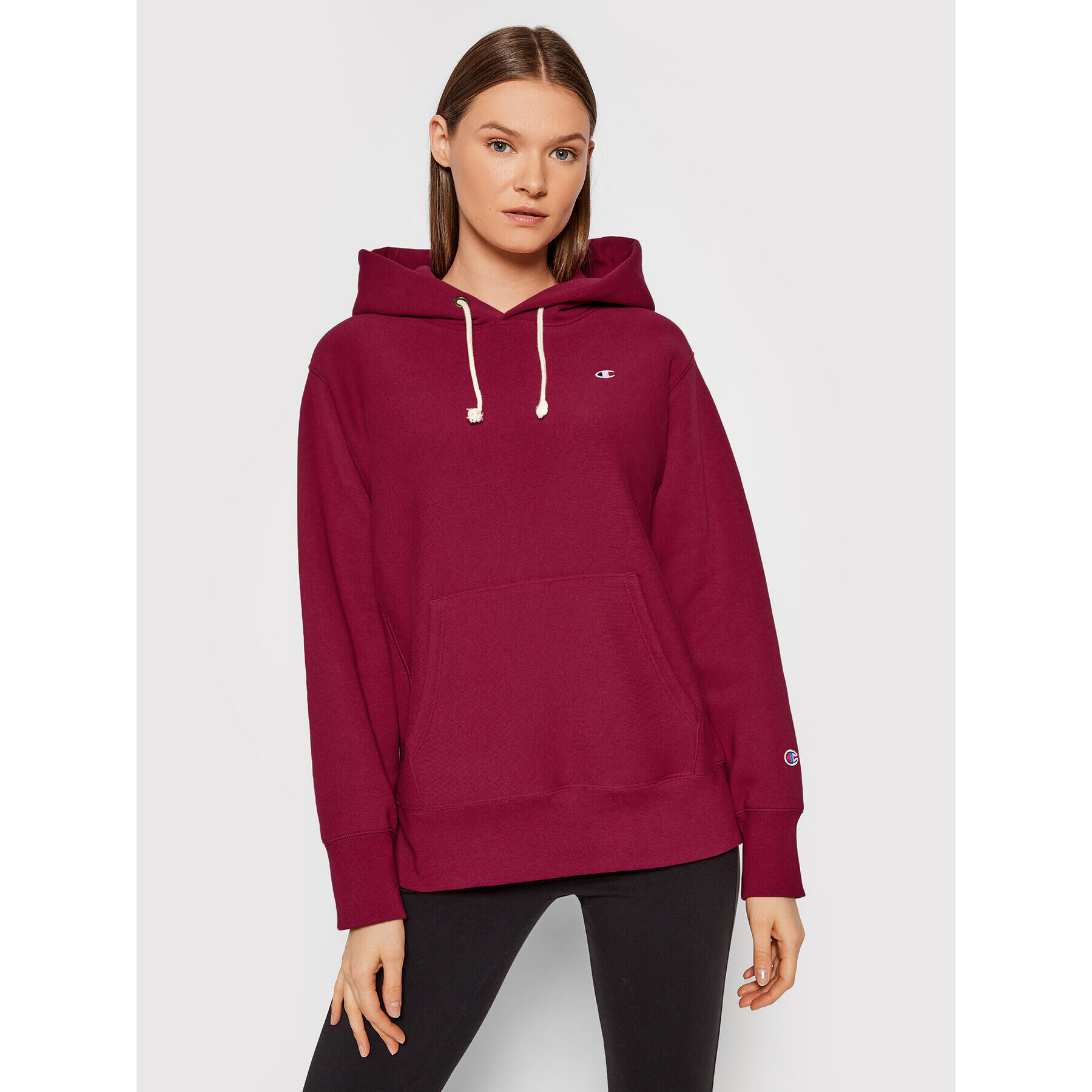 Champion Суитшърт C Logo 114778 Розов Regular Fit - Pepit.bg
